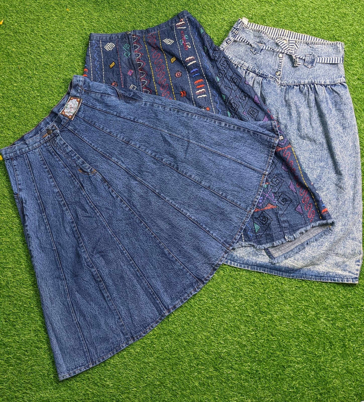 #0006 jupes en denim longues y2k