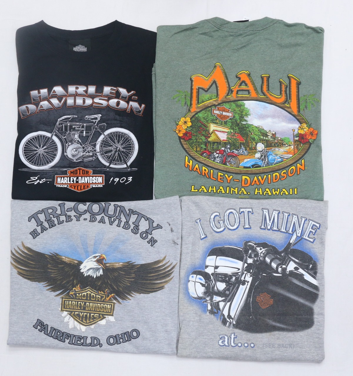 CR4876 ヴィンテージ ハーレーダビッドソン メンズ Tシャツ