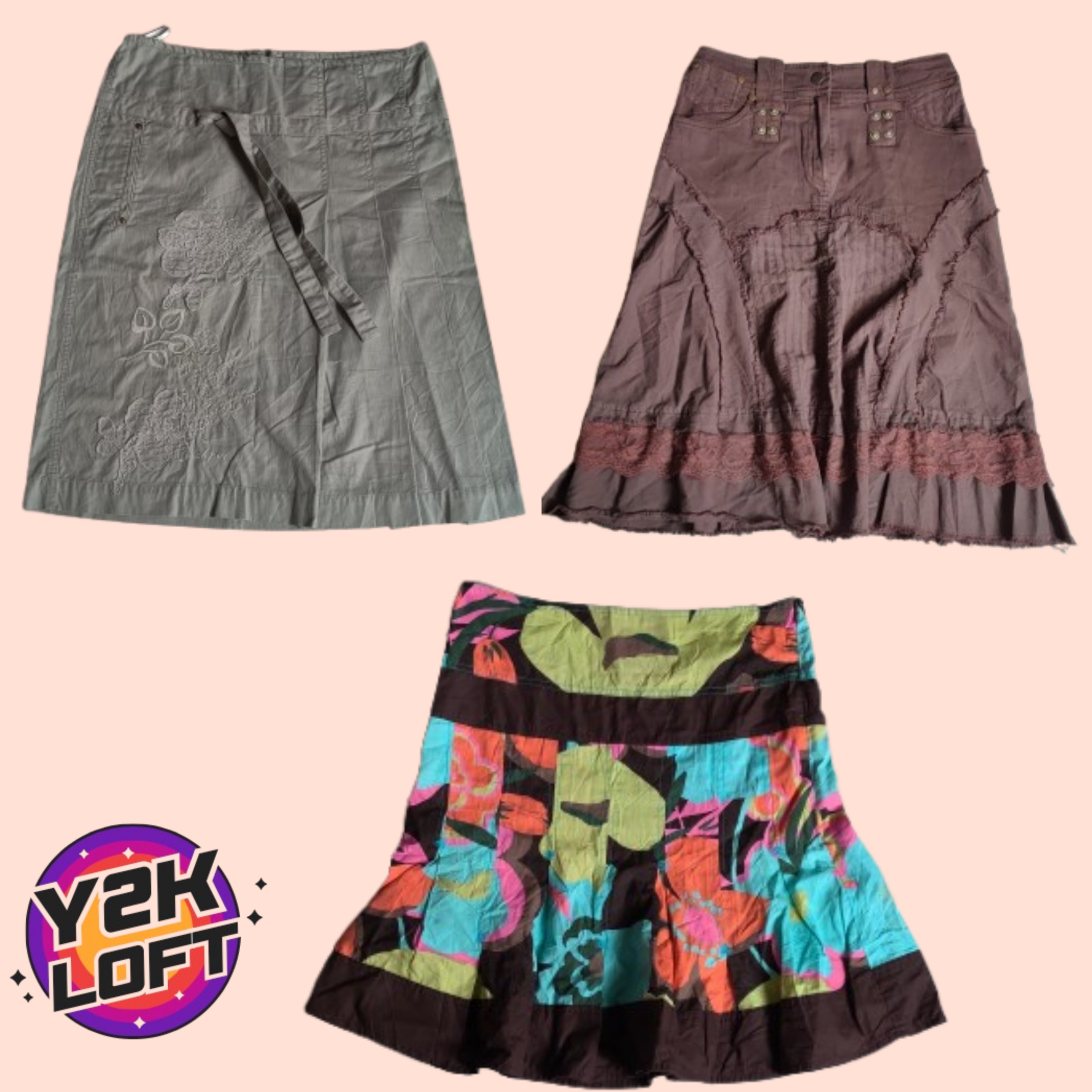 Y2K All American Cargo midi Skirts