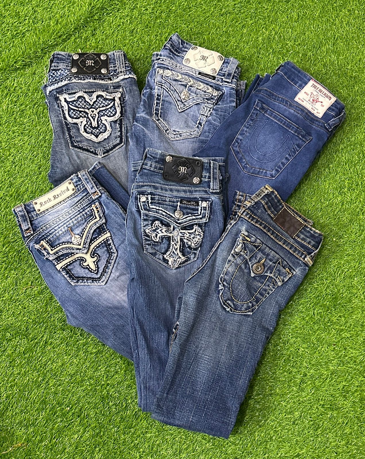 Y2K miss me, rock revival and true religion jeans