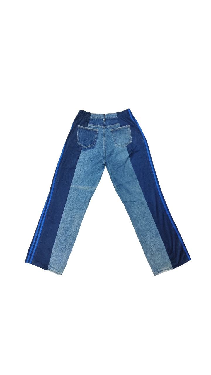 Pantaloni da tuta in denim riciclato