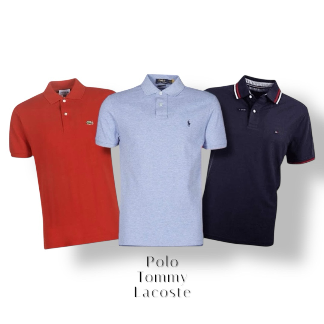 Ralph Lauren ,Lacoste and Tommy Hilfiger Polo shirts mix Bundle