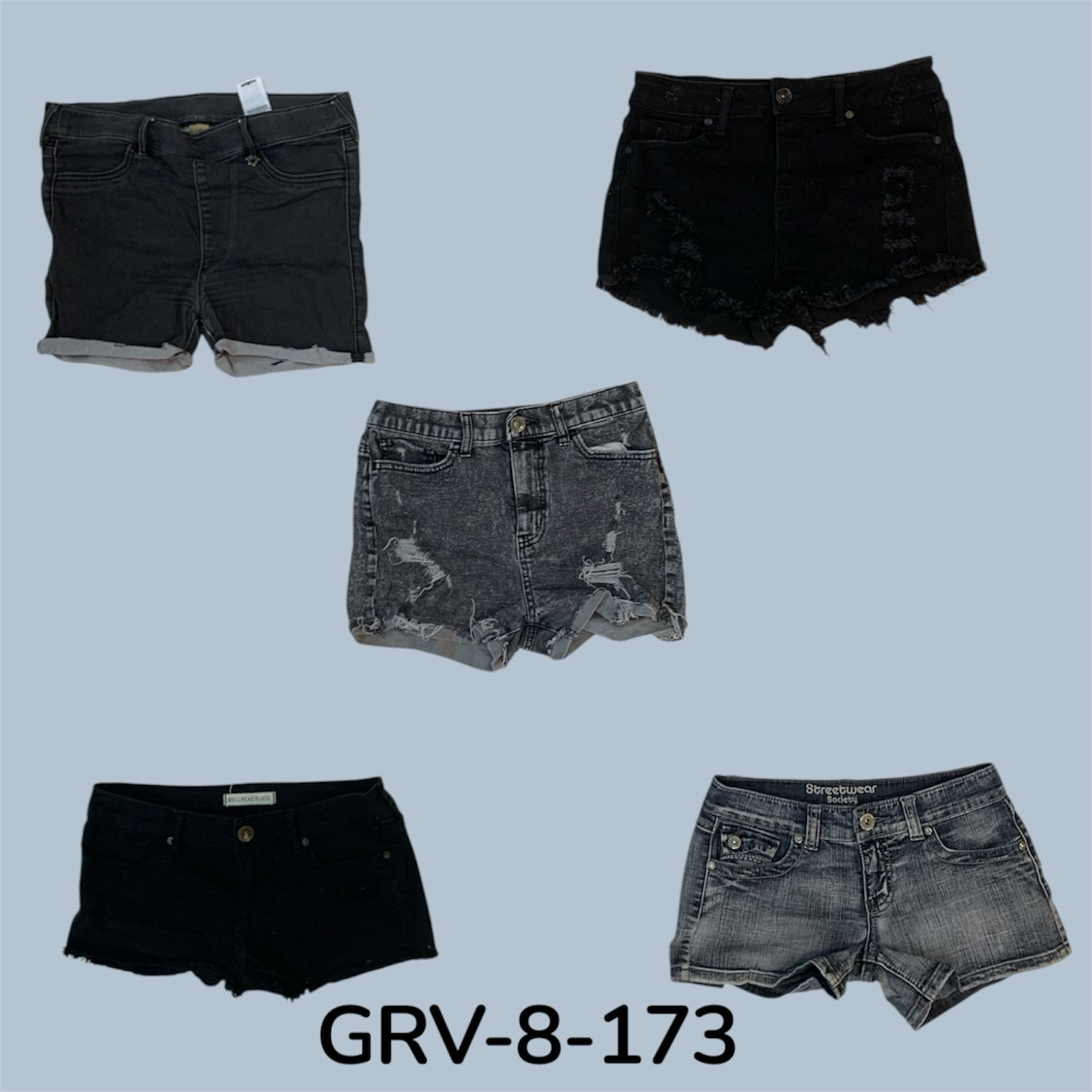 Short mini de mezclilla Y2K (GRV-8-173)