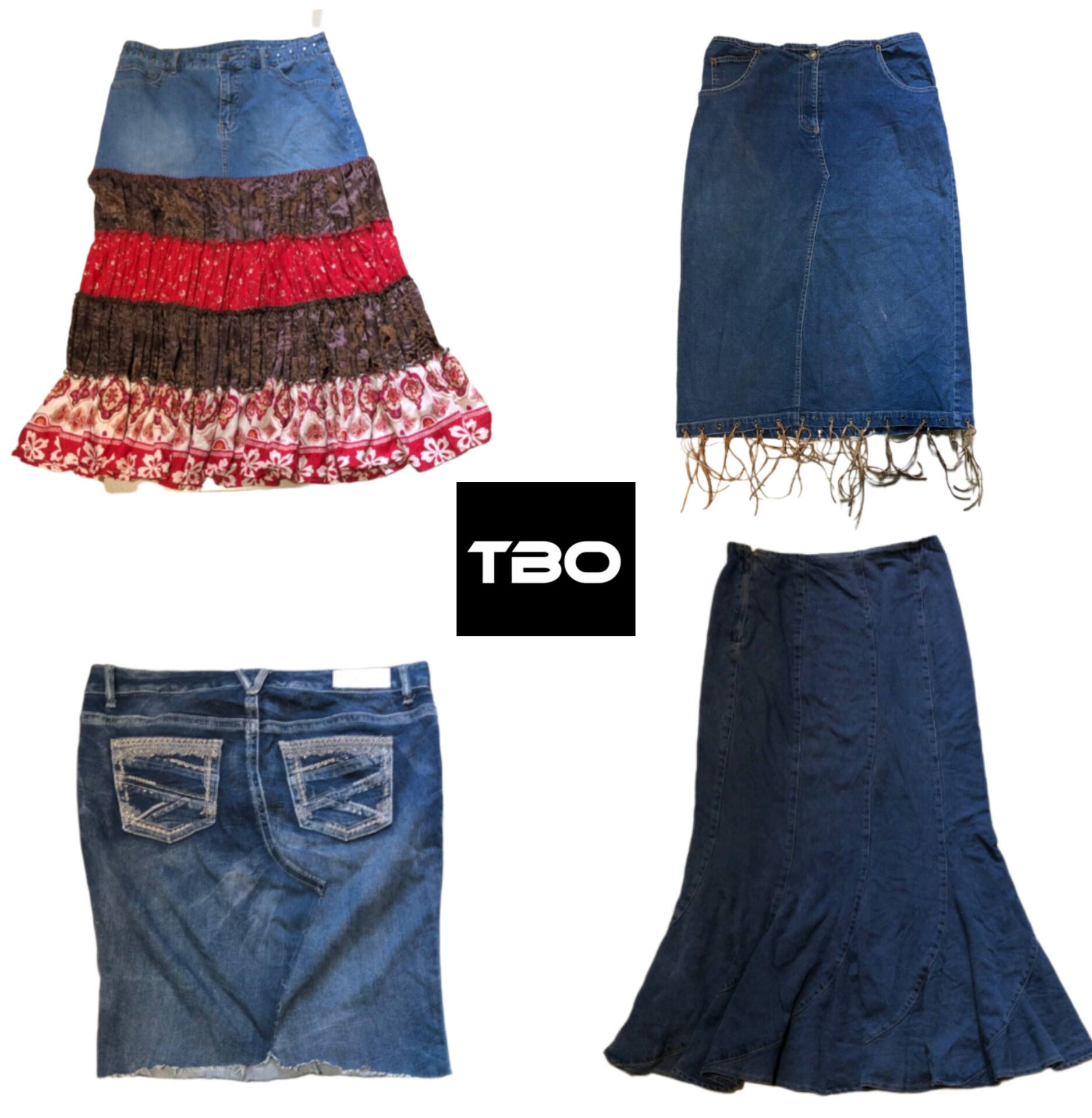 Denim skirts