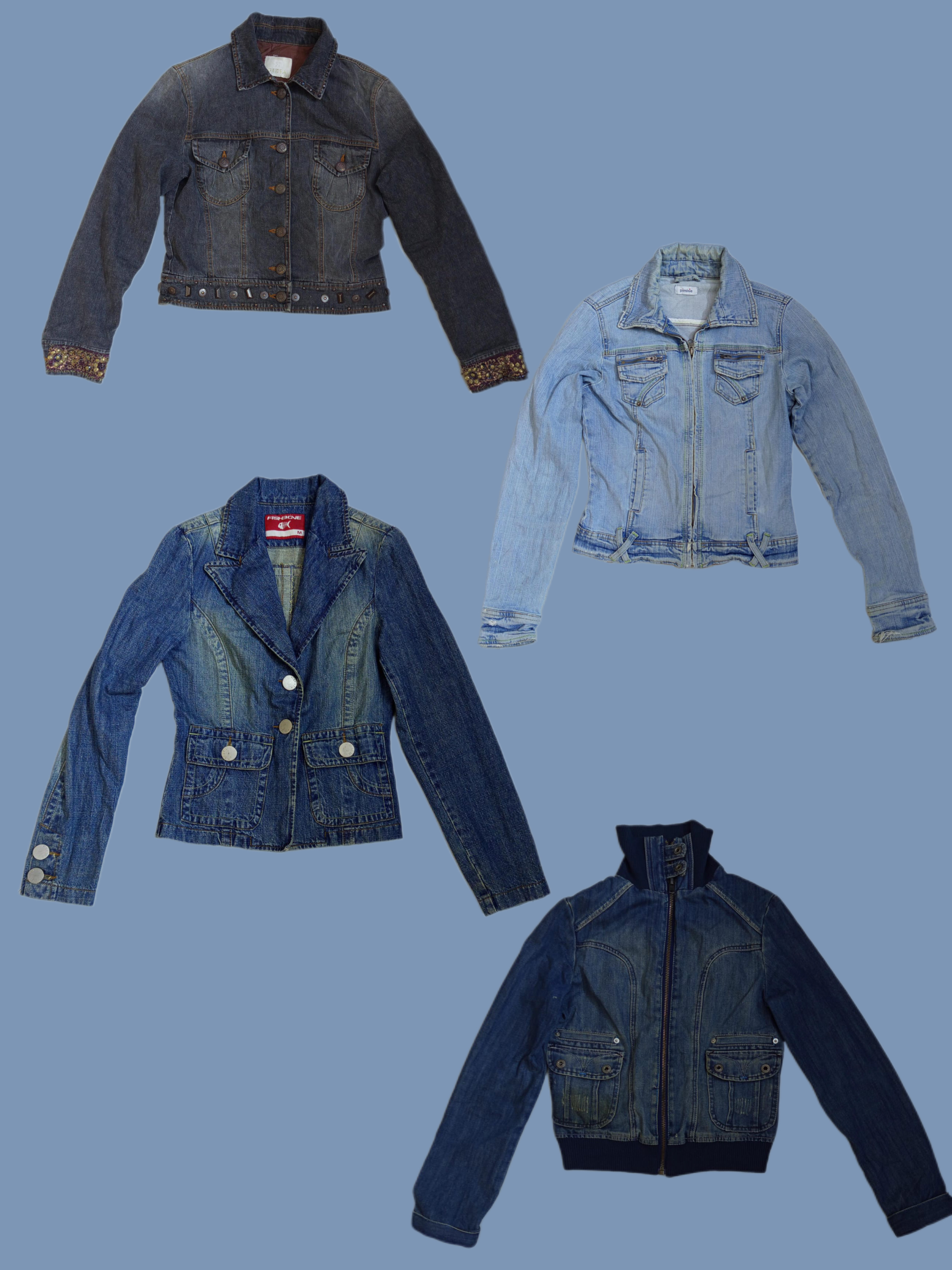 Jaquetas de denim Y2K (M-538)