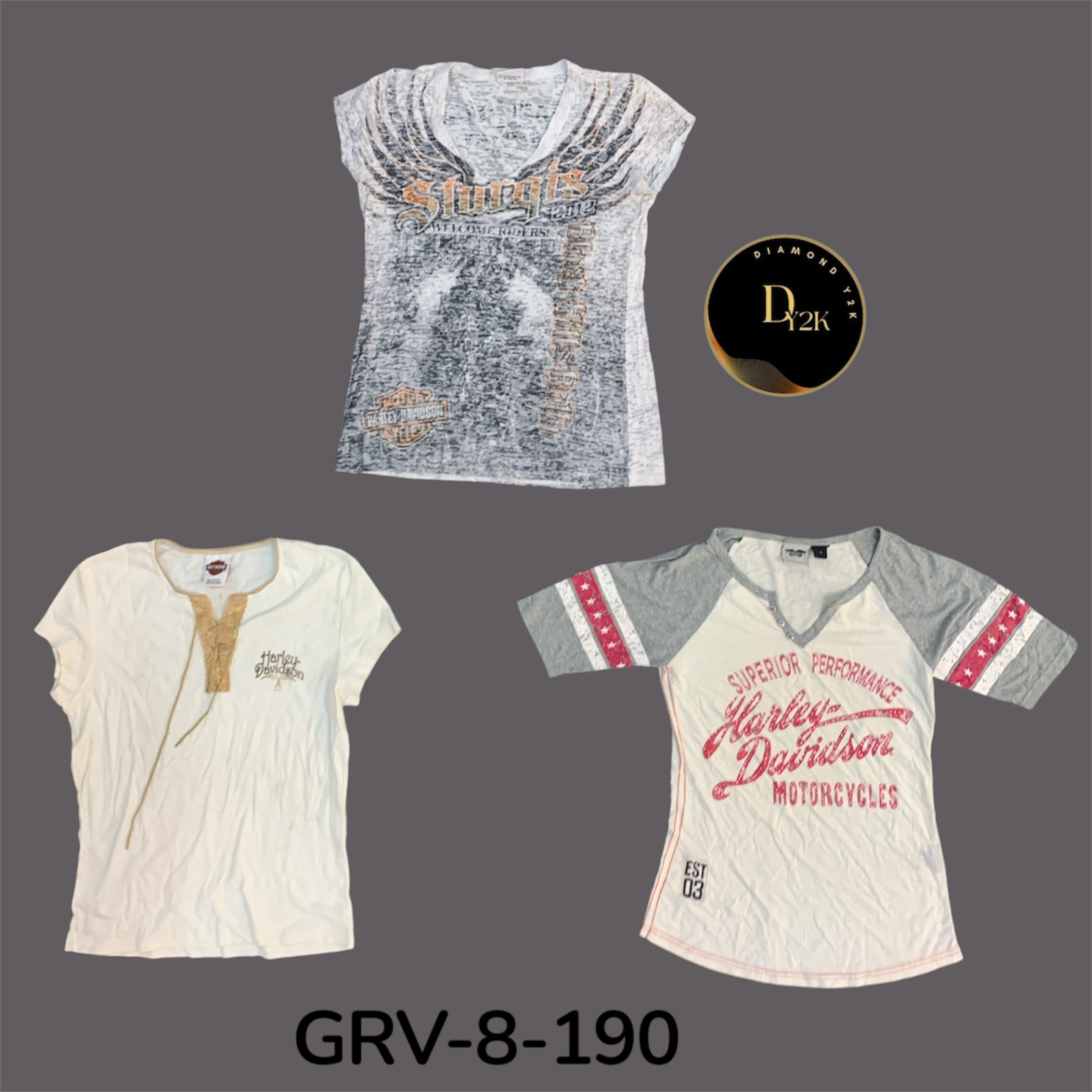 Harley Davidson T-Shirts (GRV-8-190)
