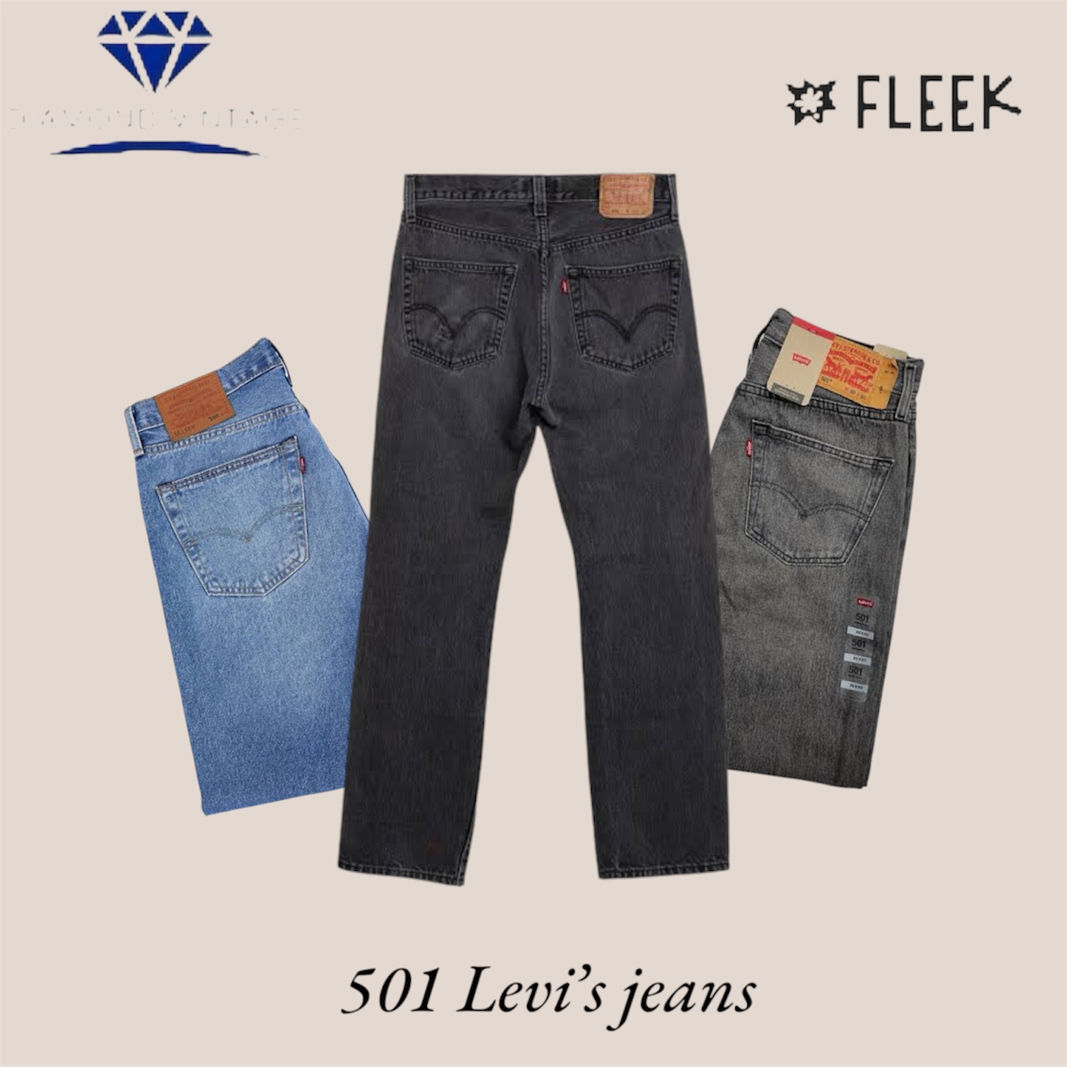 Jeans Levi's 501 (DV -8- 187)