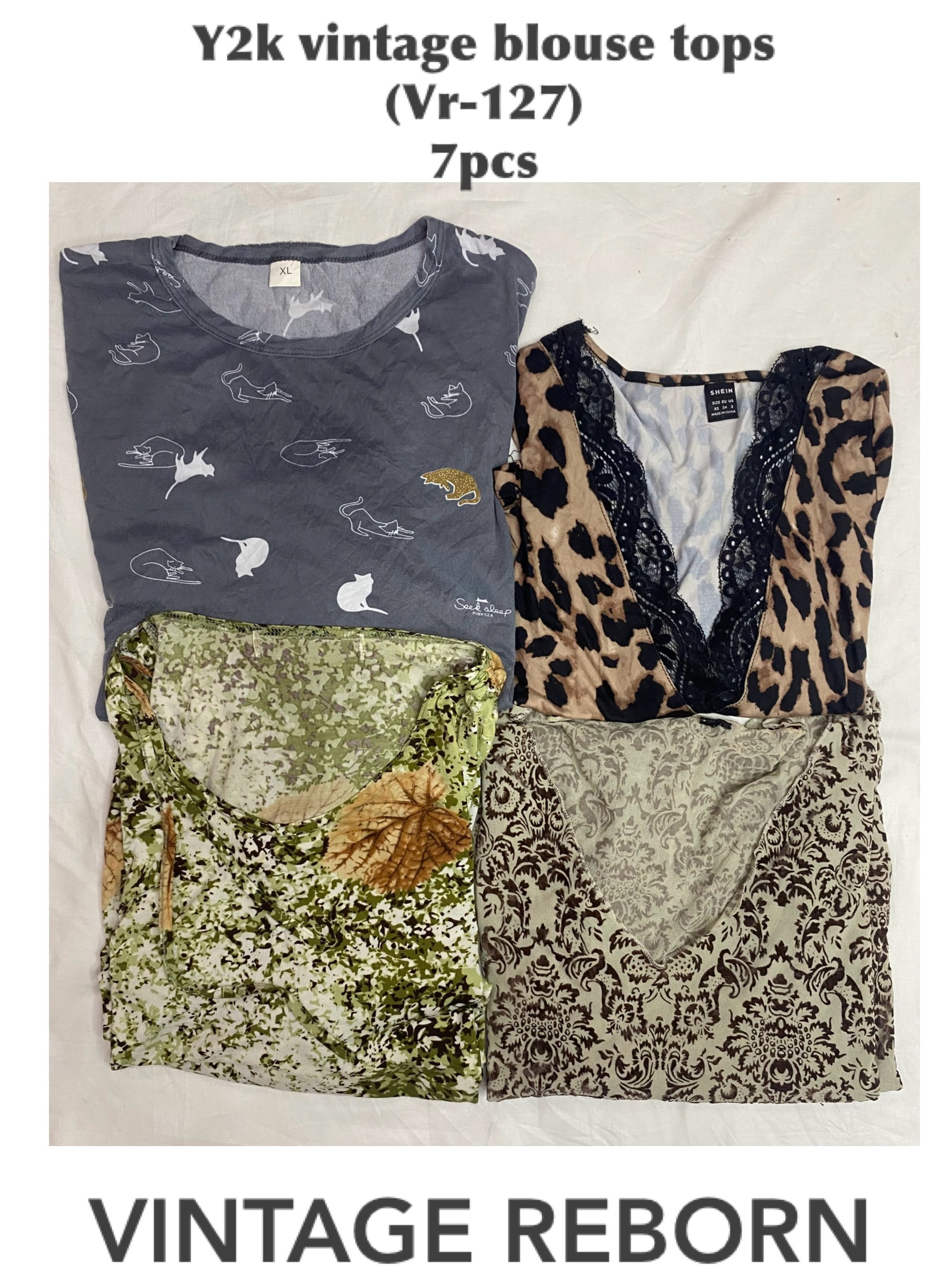 Printed Blouse Collection - Y2K Style - VR-127