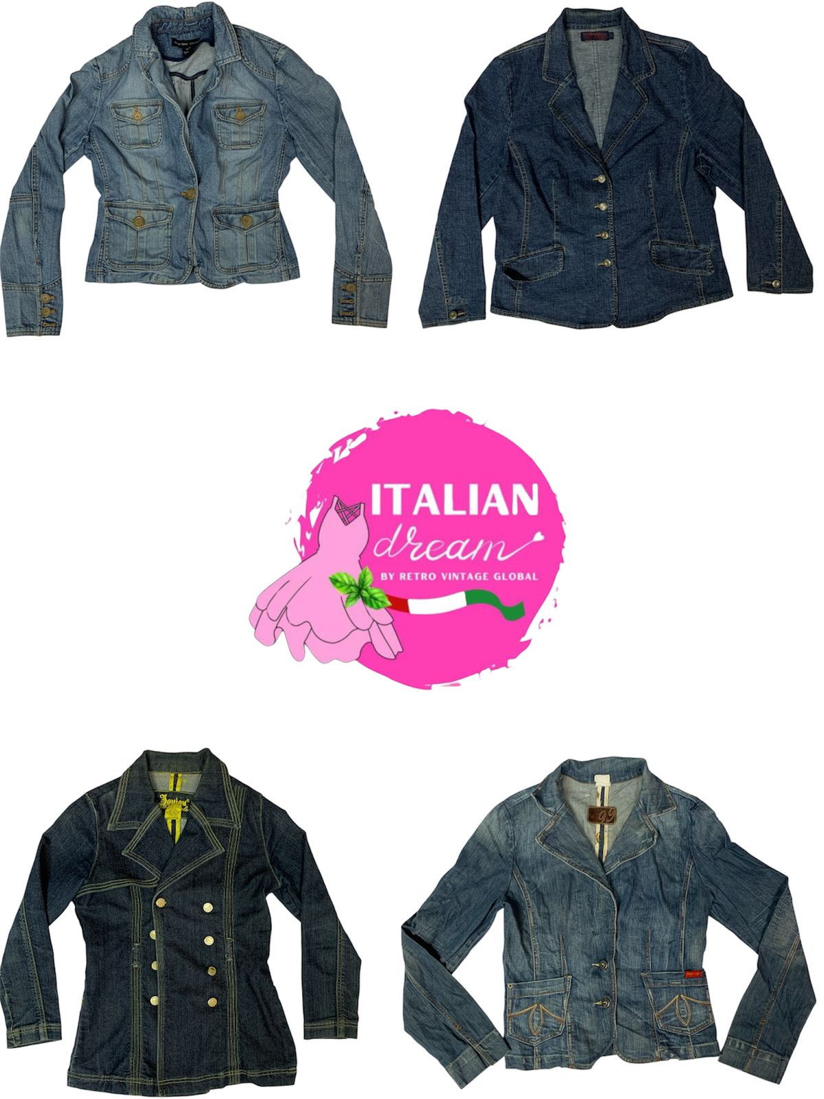 Y2k unique denim jackets