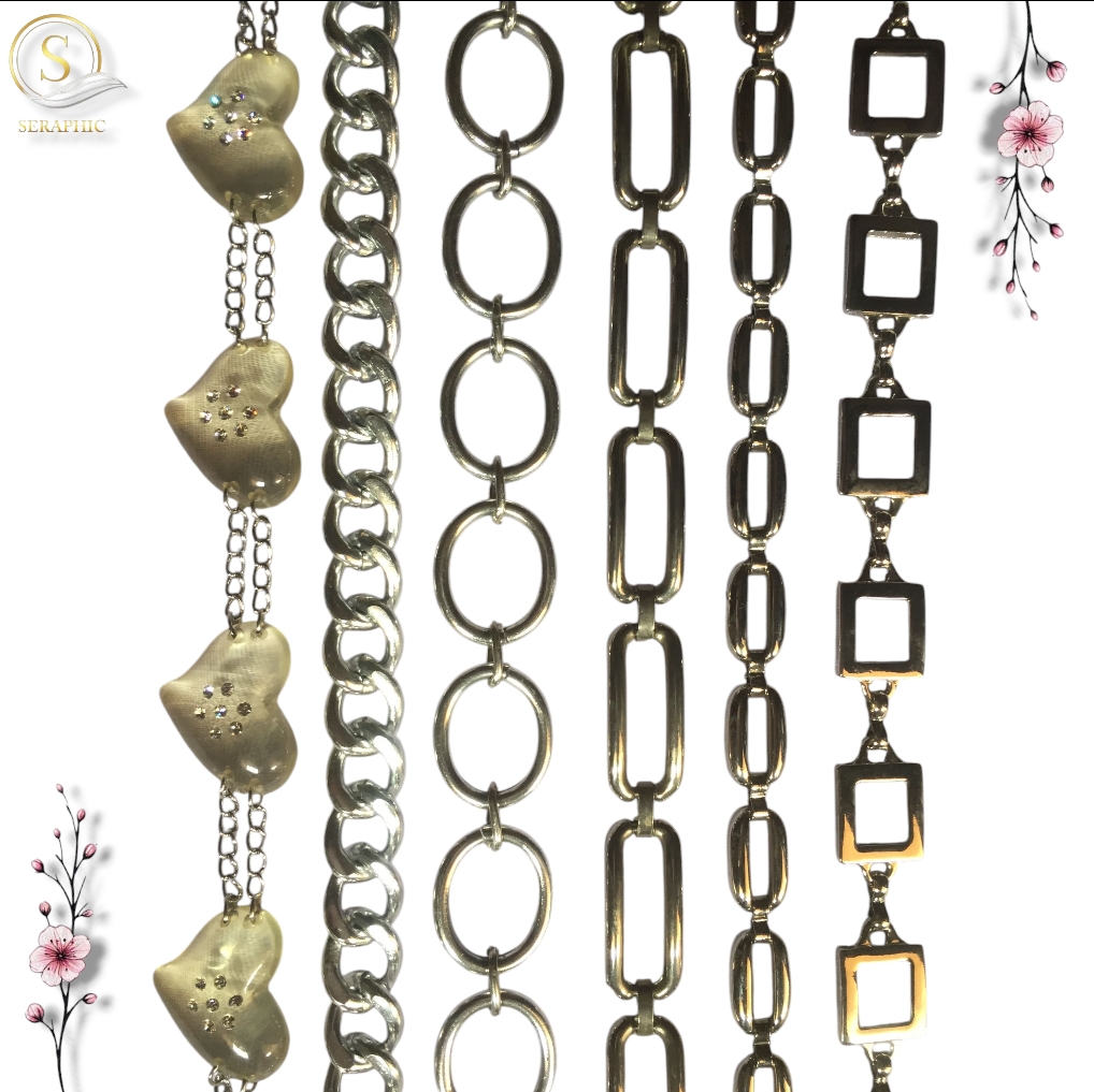 Y2K Silver Chain Belts
