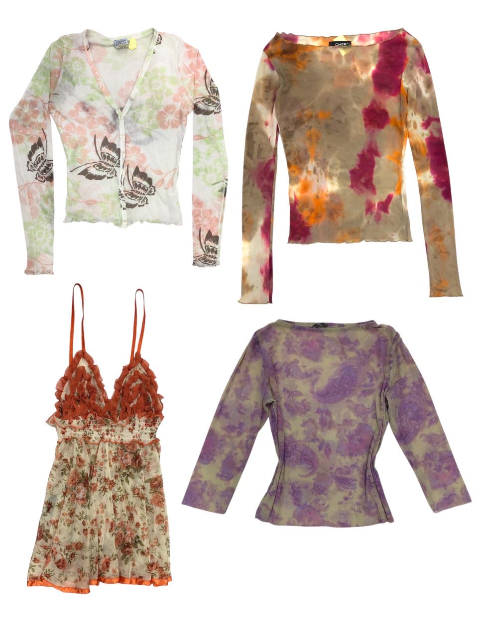 Tops stampati carini Y2k
