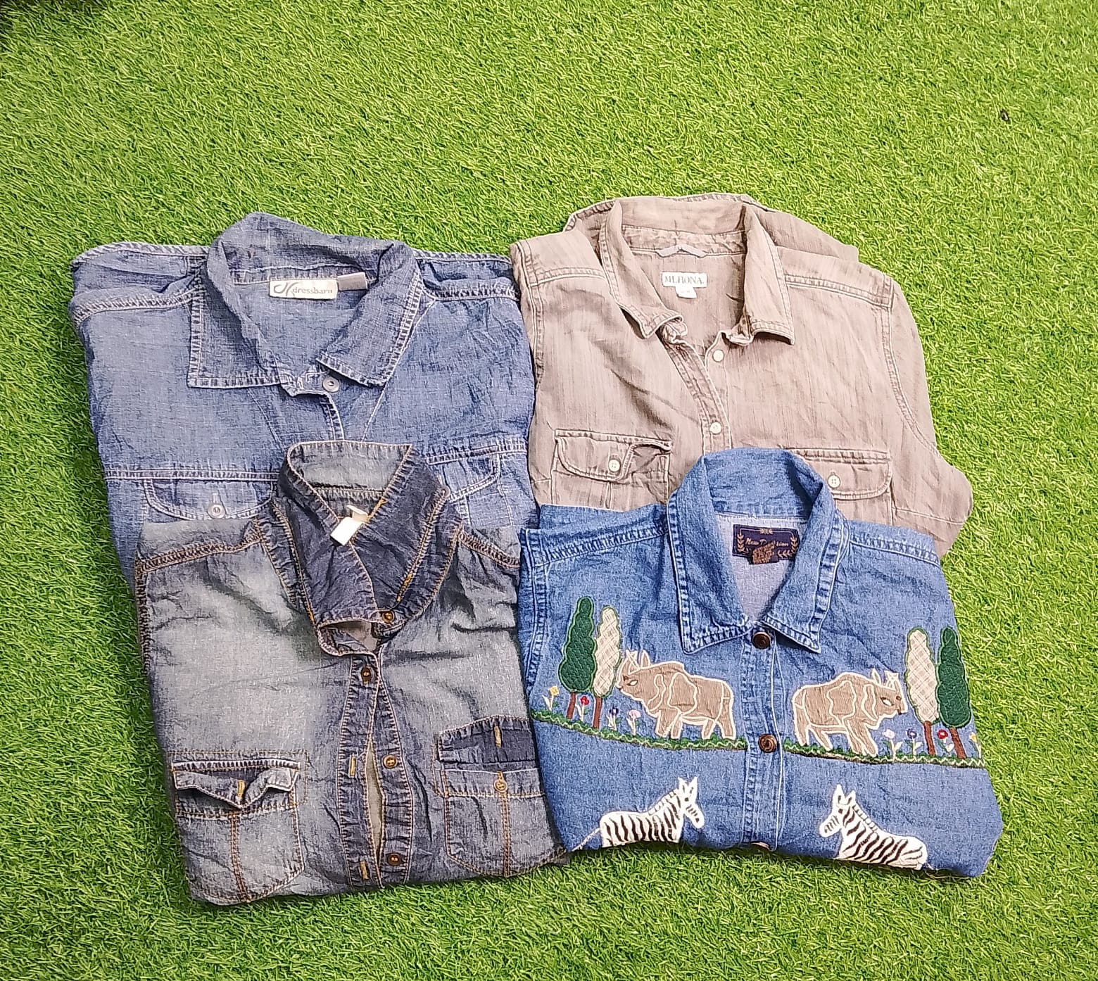 Women beautiful denim shirts