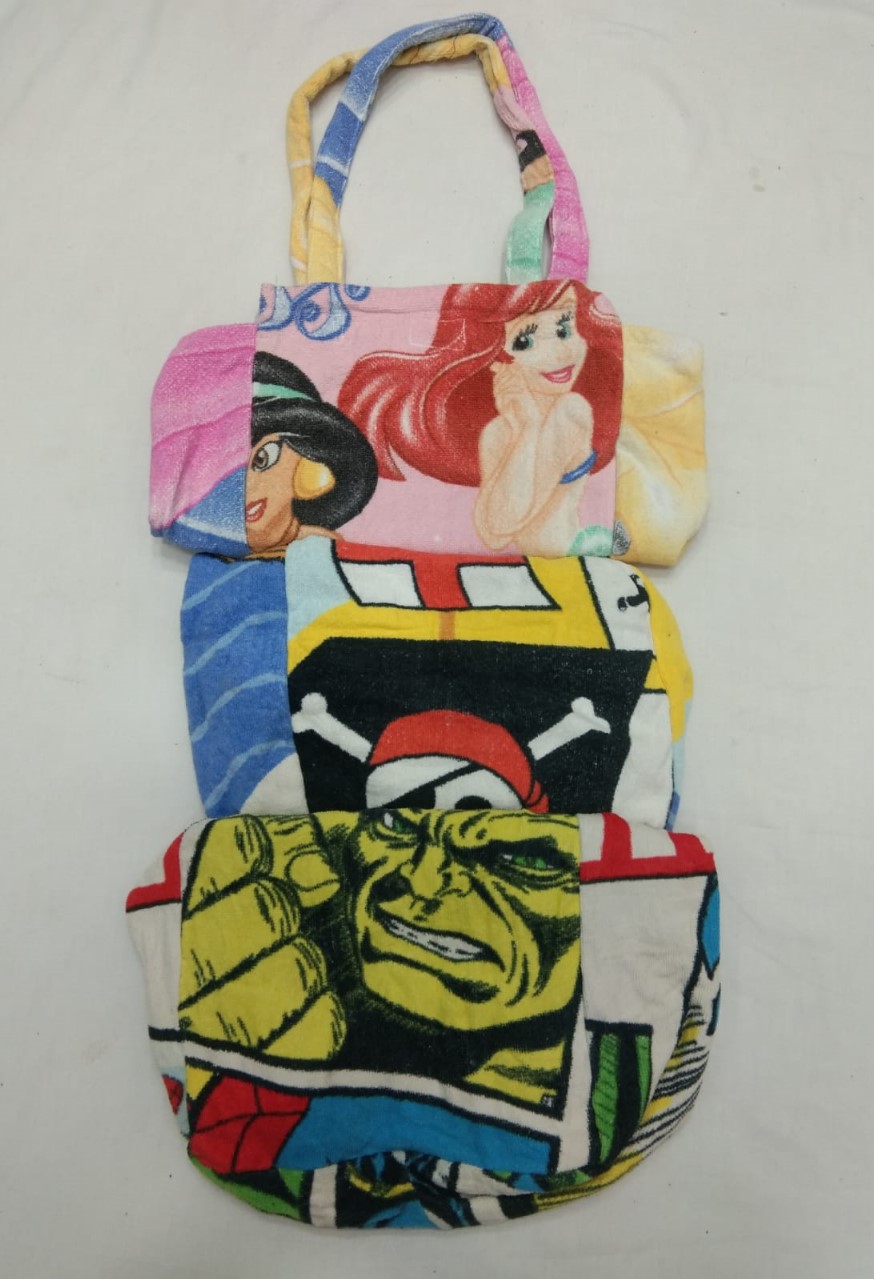 CR4683 UPCYCLED PRINTED TOWEL BAG