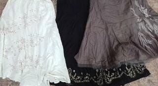IQ0493 Y2K Embroidered Cotton Skirt