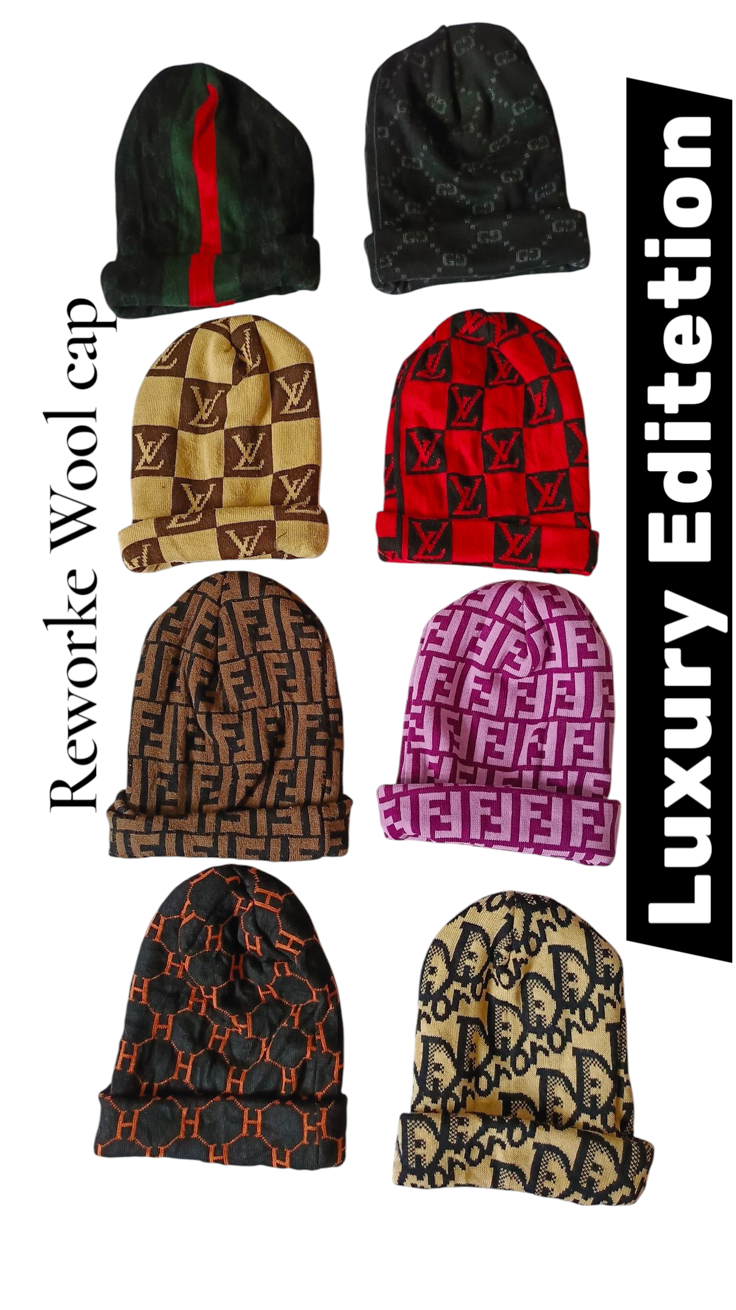 Reworked Luxury Wool Hat without Label