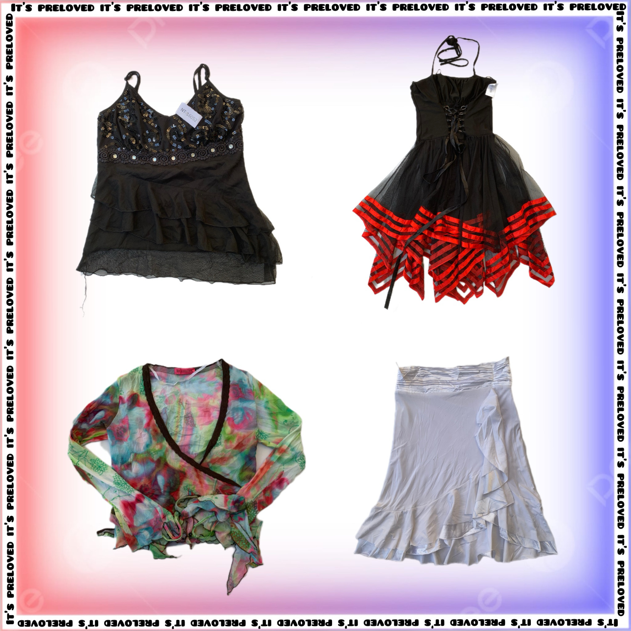 Todos os Estilos de Tops e Saias Y2K Mix- (SS-1150)