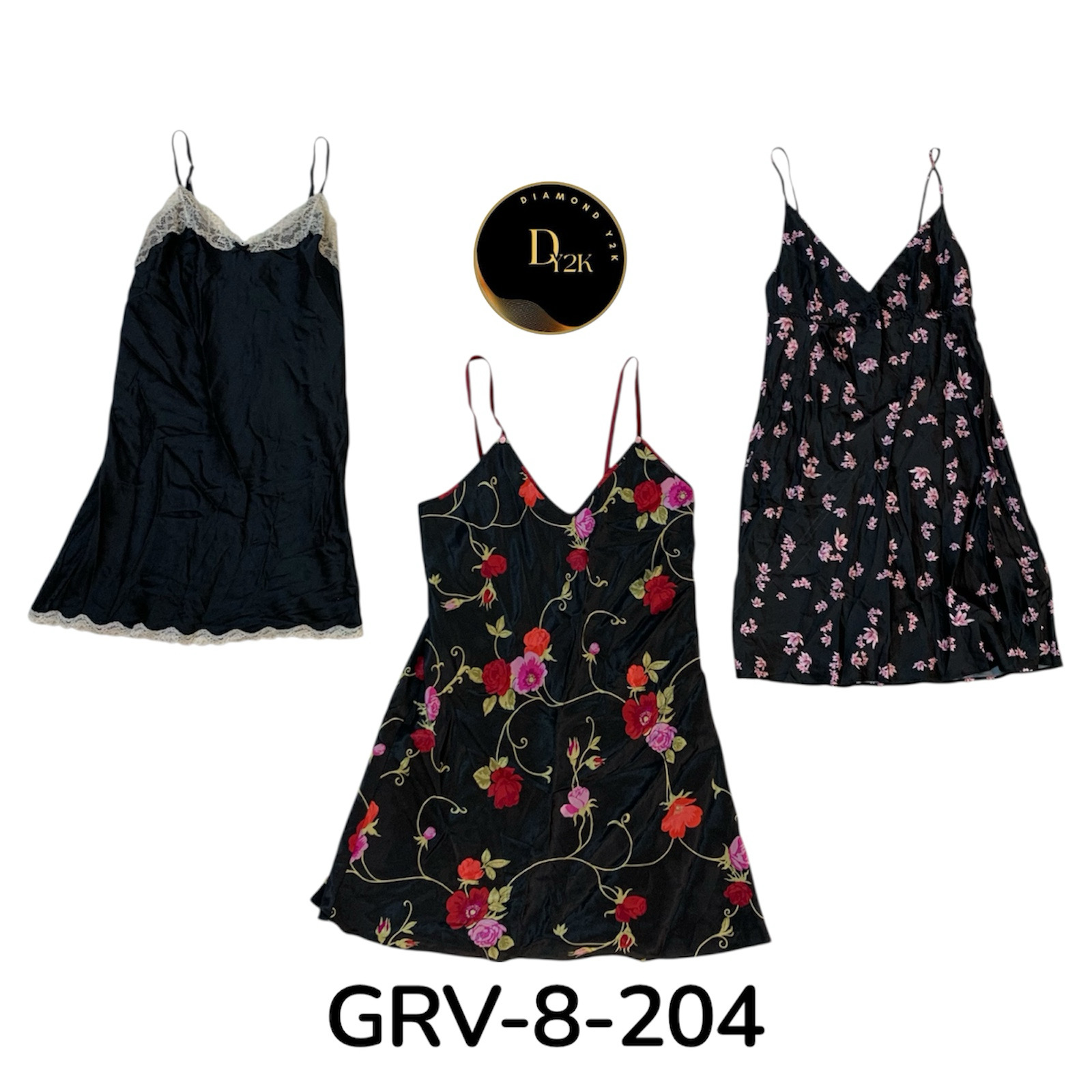 Abiti da notte neri Y2k (GRV-8-204)