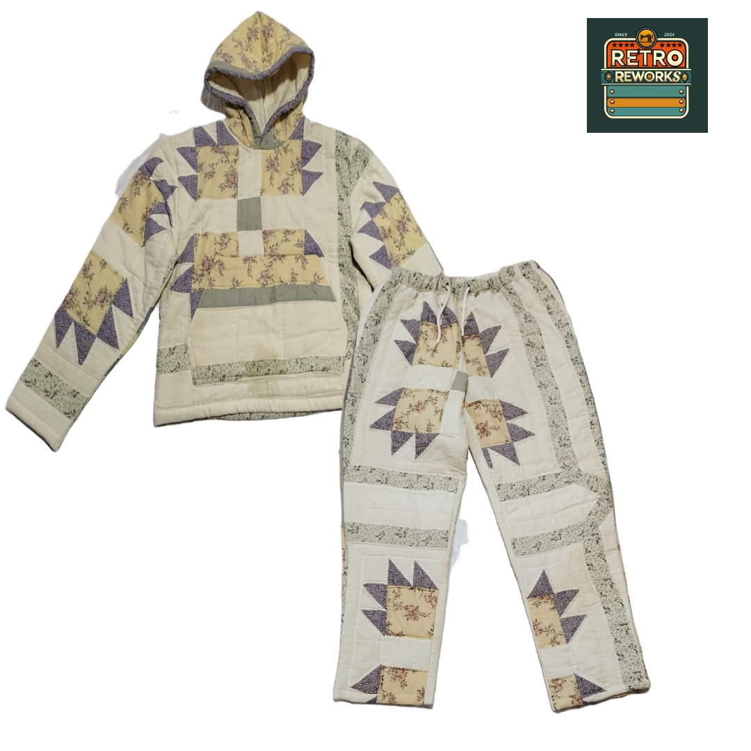 SS25 Reworked Patchwork Hoodie and Trousers