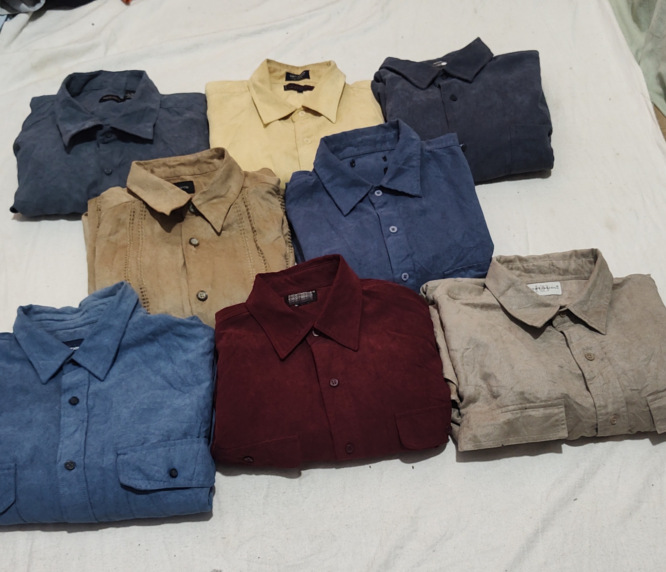 💯 Chemises pour hommes en polyester lourd