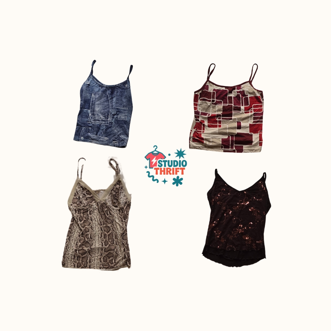 Y2K Unique Cami Tops Bundle