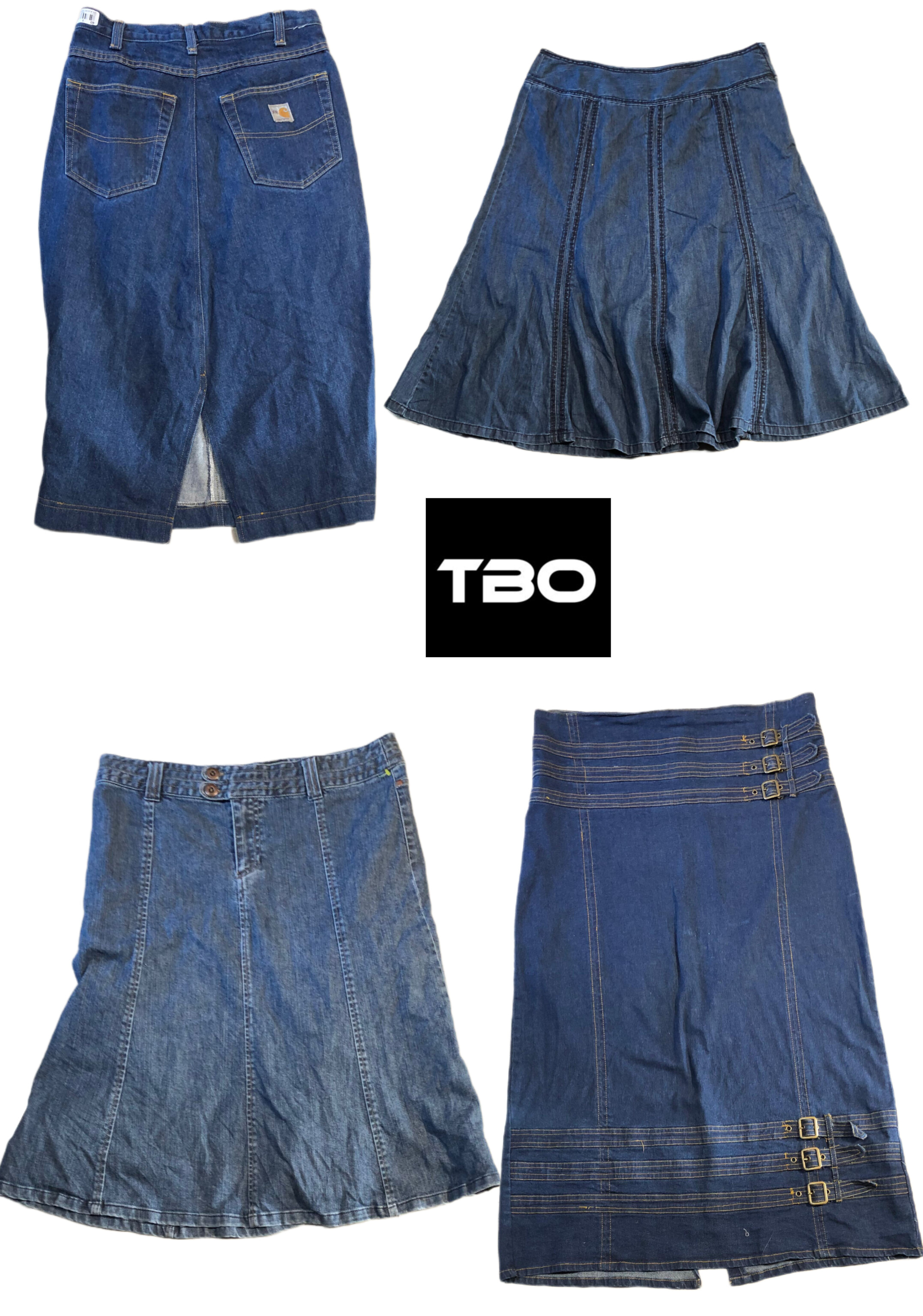 Denim skirts
