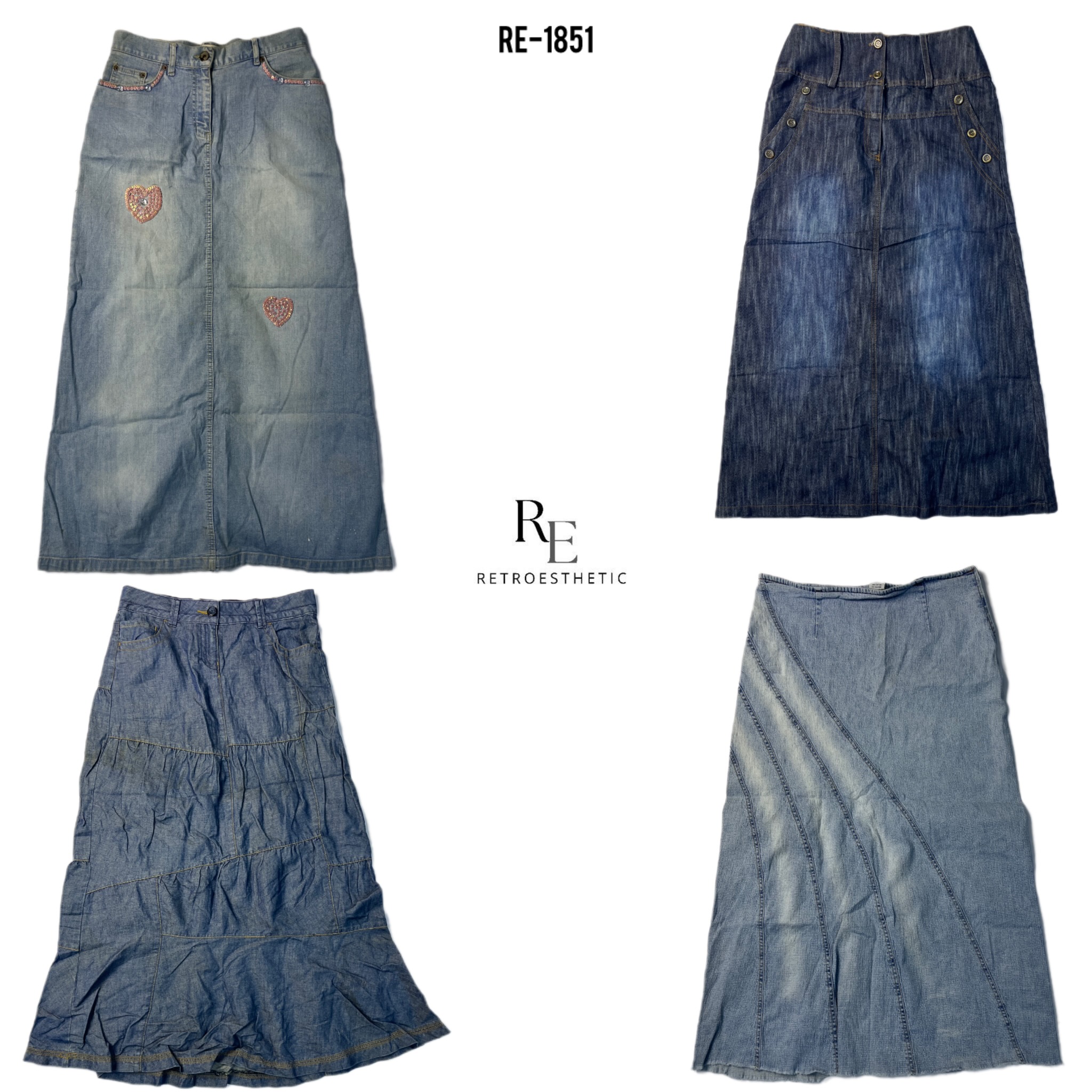 Y2K Britney Era Maxi Skirts (RE-1851)