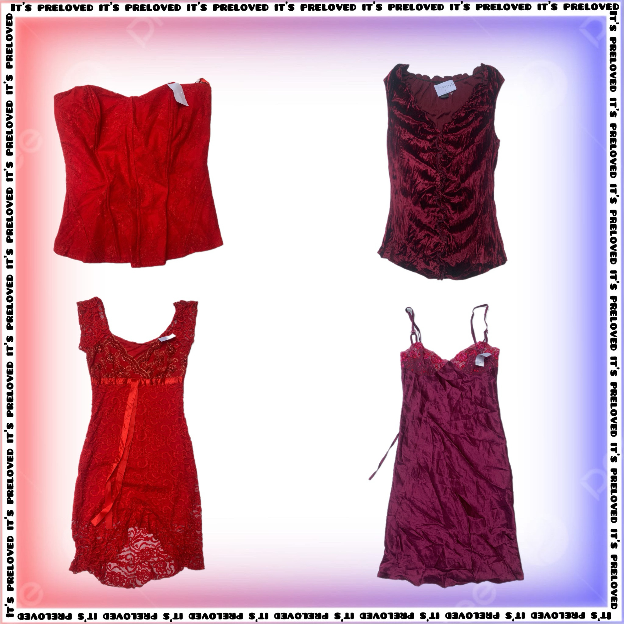Royal Reds - tops, skirts, dresses (SS-1151)
