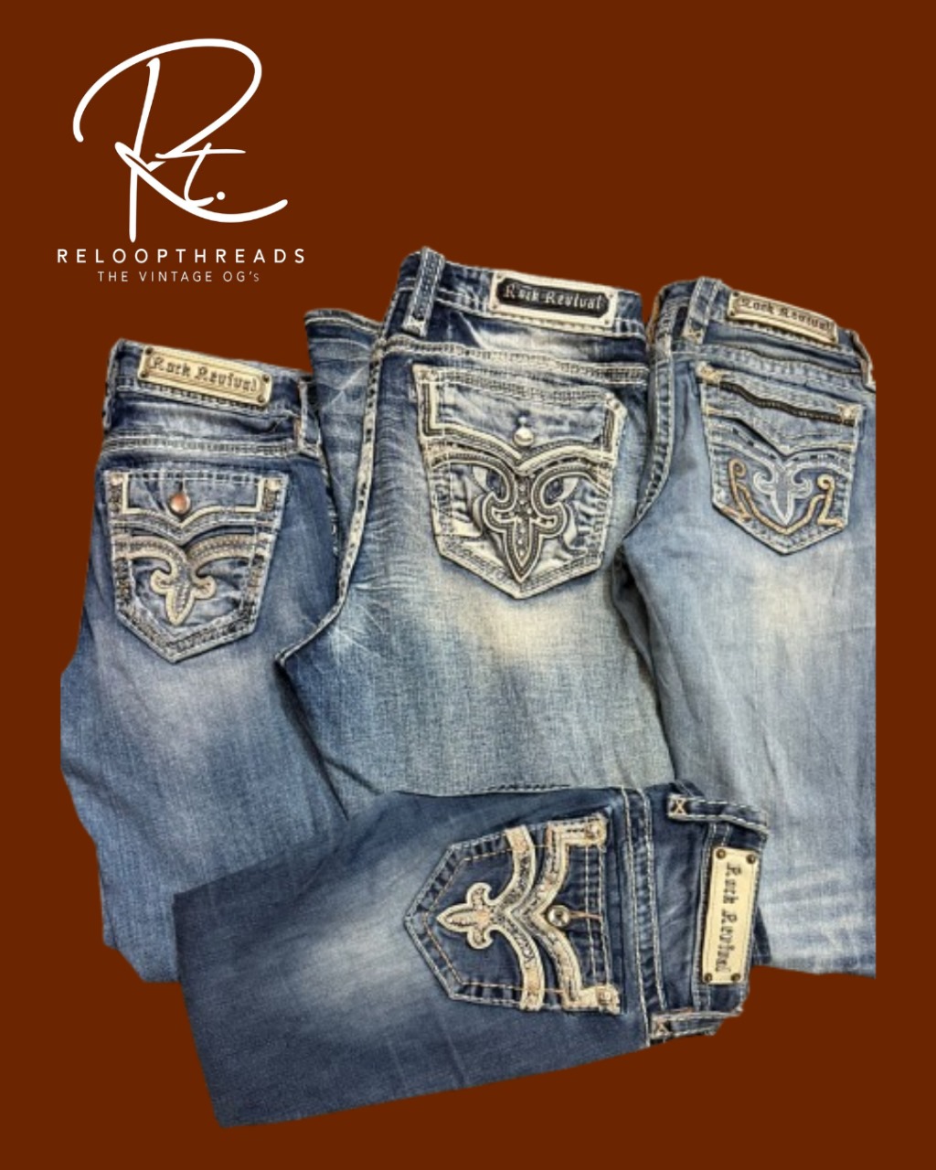 RT1109 Rock Revival Mix Jeans
