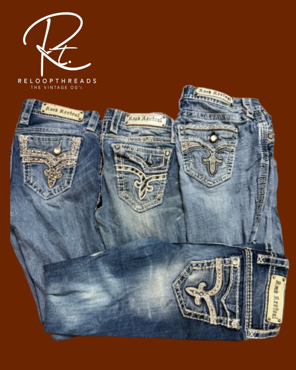 RT1110 Rock Revival Mix Jeans