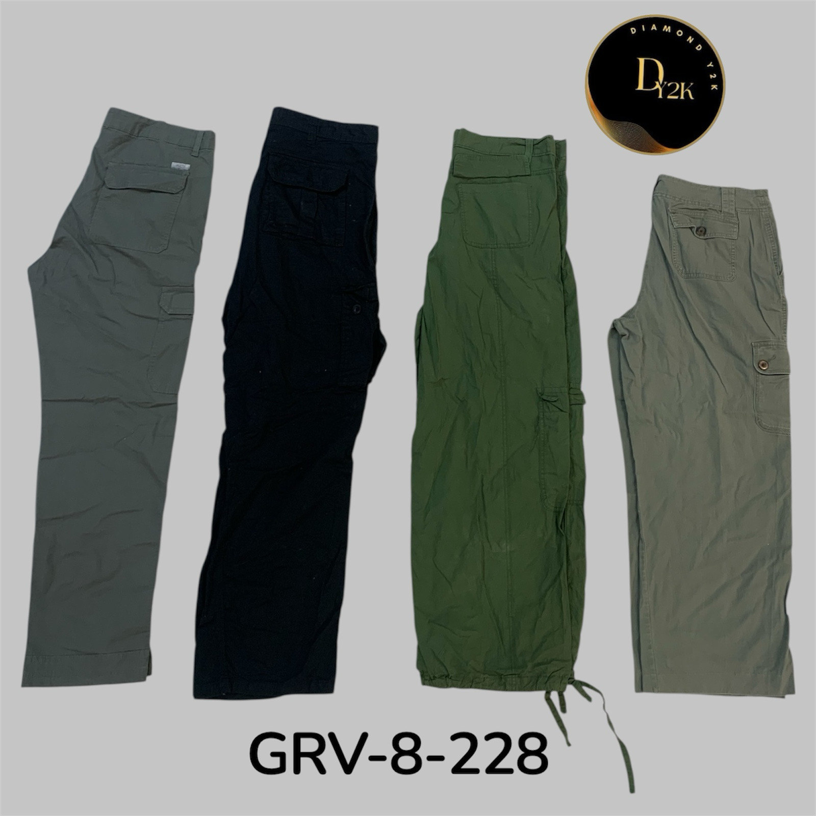 Retro Y2K Cargo Capri – Utility Meets Style (GRV-8-228)