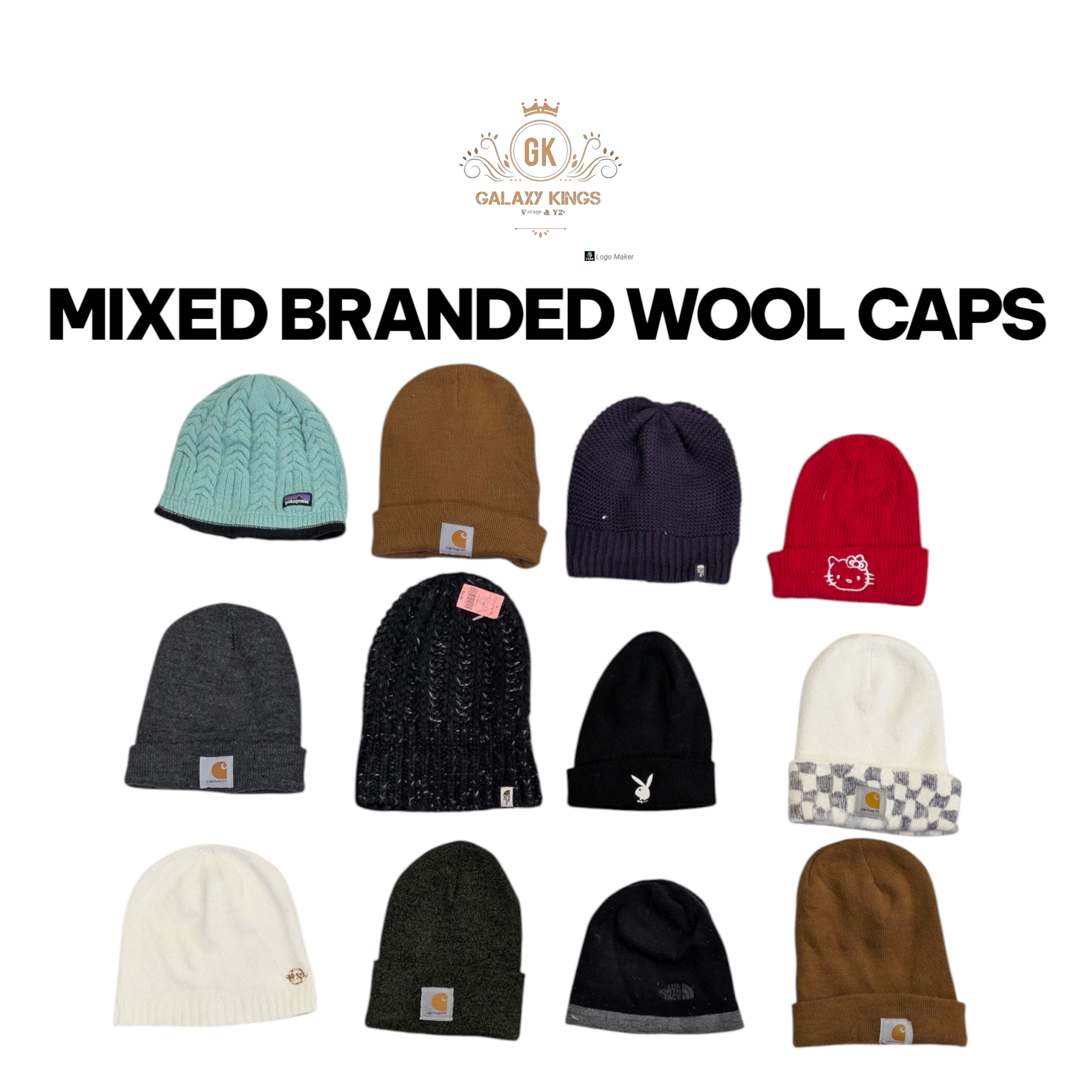 Mixed Branded Wool Caps