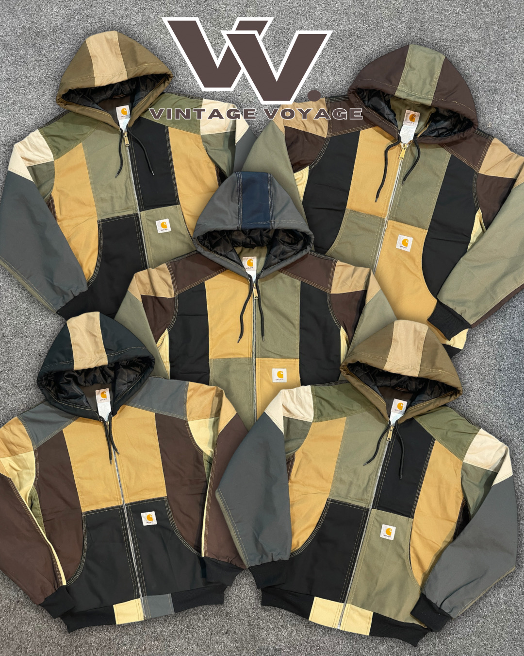 Carhartt Rework Style Patchwork Active Jackets - #19825