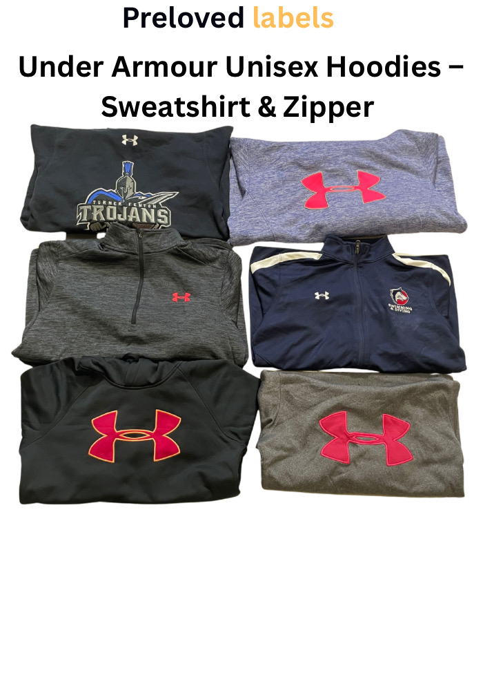 Under Armour Unisex Hoodies – Sweatshirt & Zipper – Bundle – (Wcv: 410)