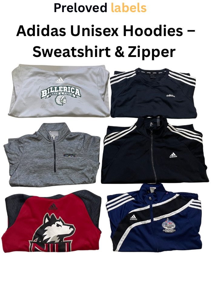Adidas Unisex Hoodies – Sweatshirt & Zipper – Bundle – (Wcv: 411)