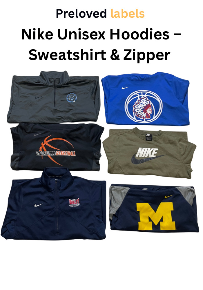 Nike Unisex Hoodies – Sweatshirt & Zipper – Bundle – ( Wcv: 413)