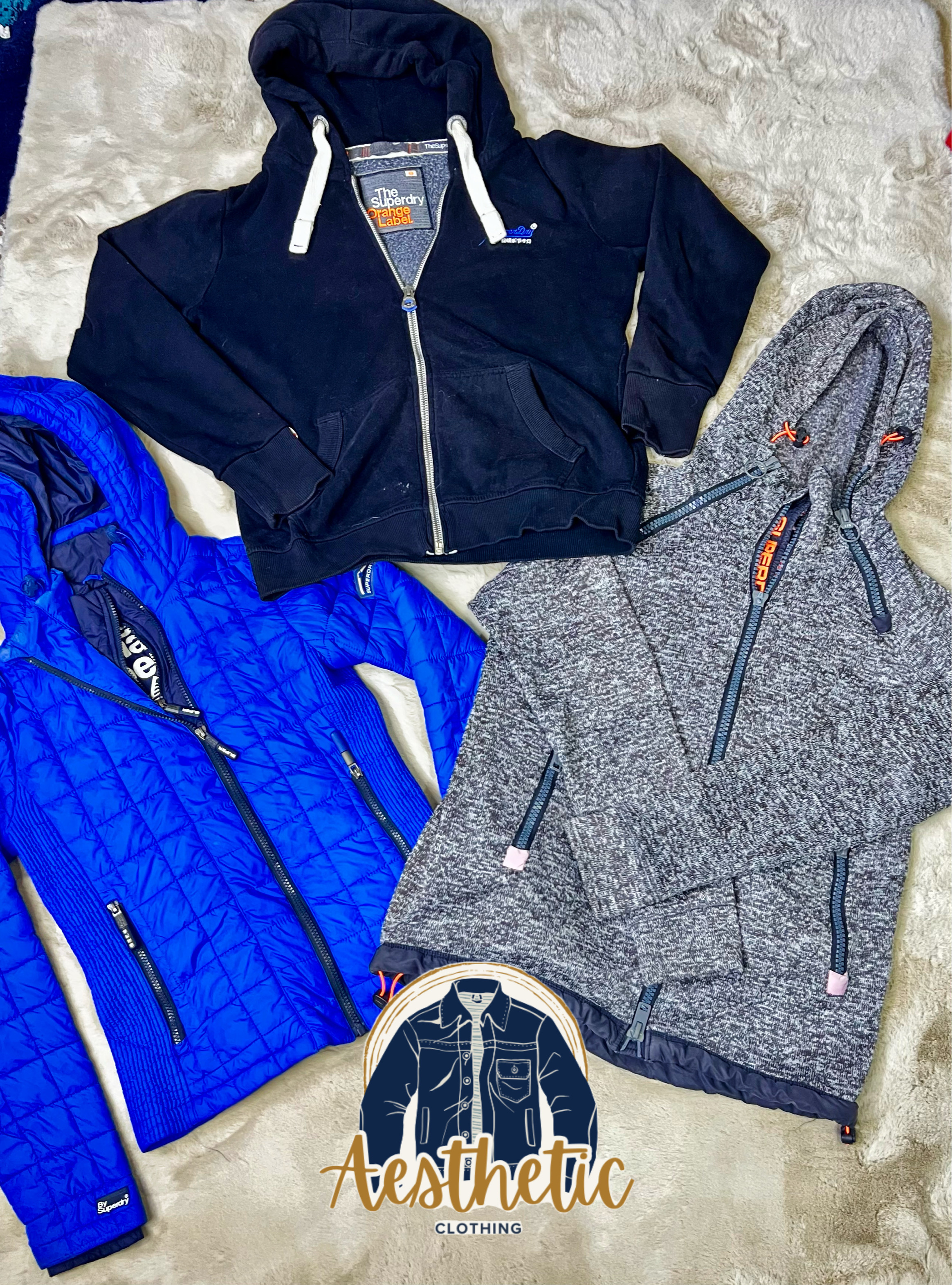 Mix branded full zipper hoodies