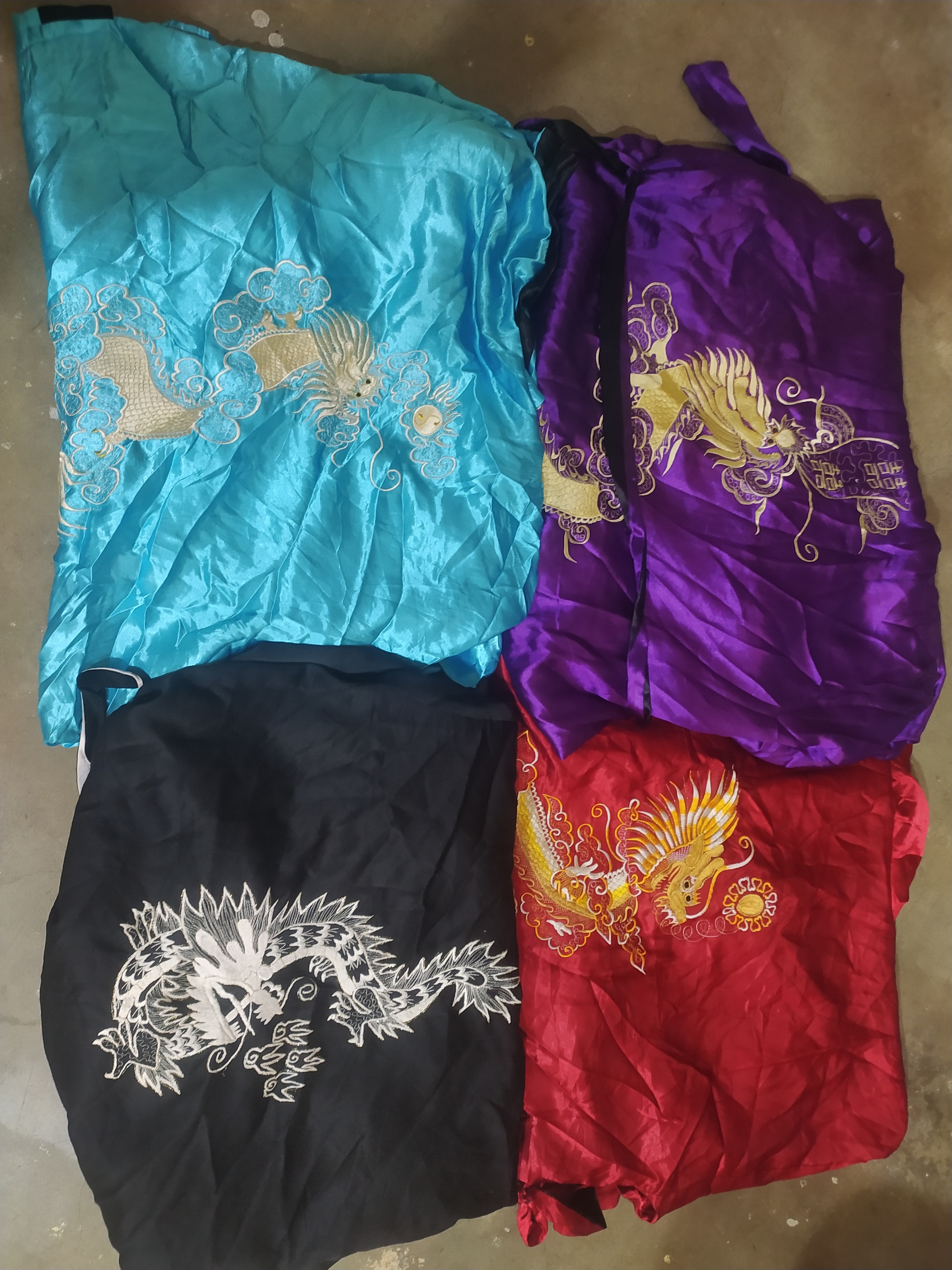 Men kimono vintage embroidery dress