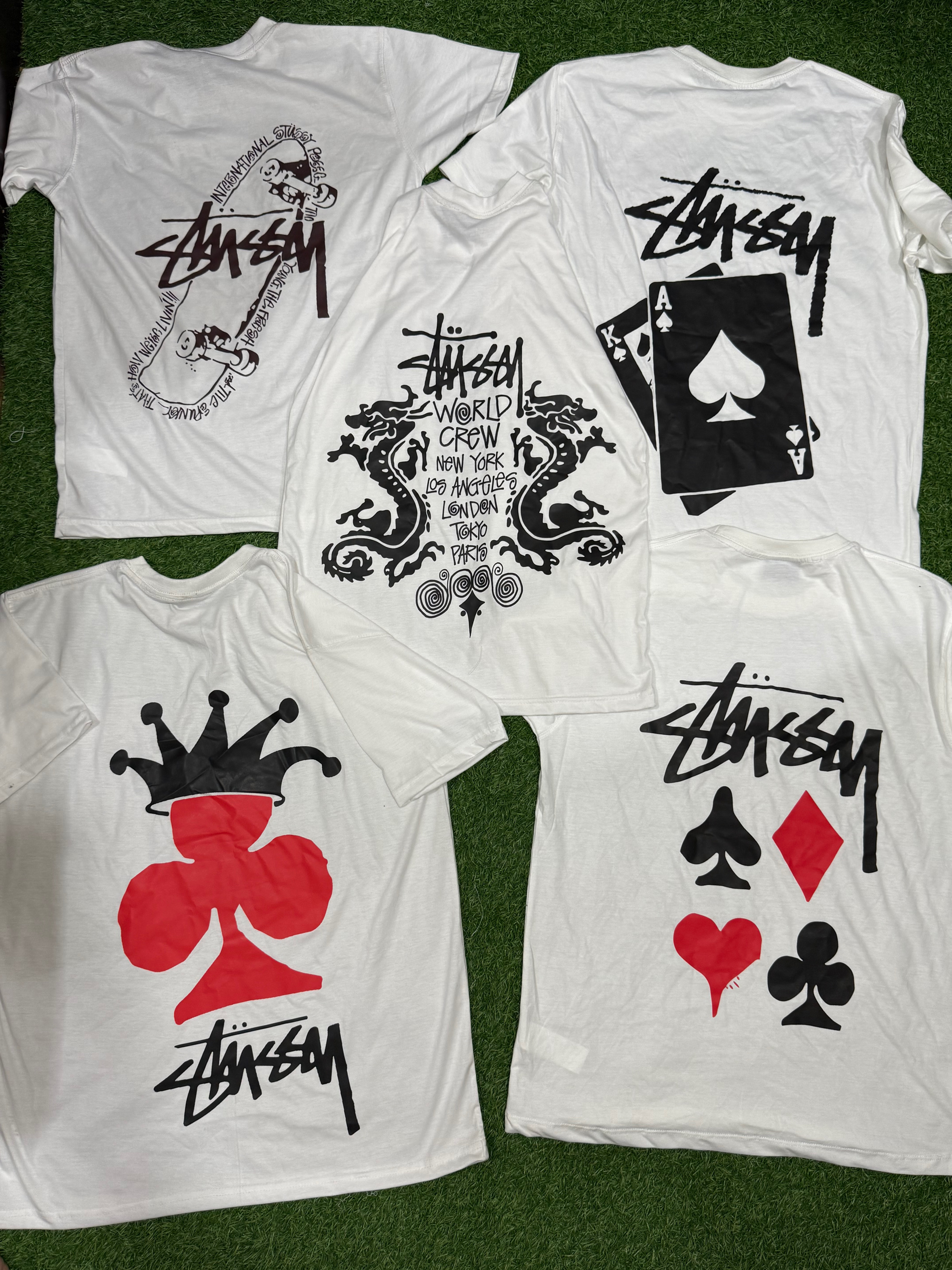 Camisetas estilo Rework da Stussy