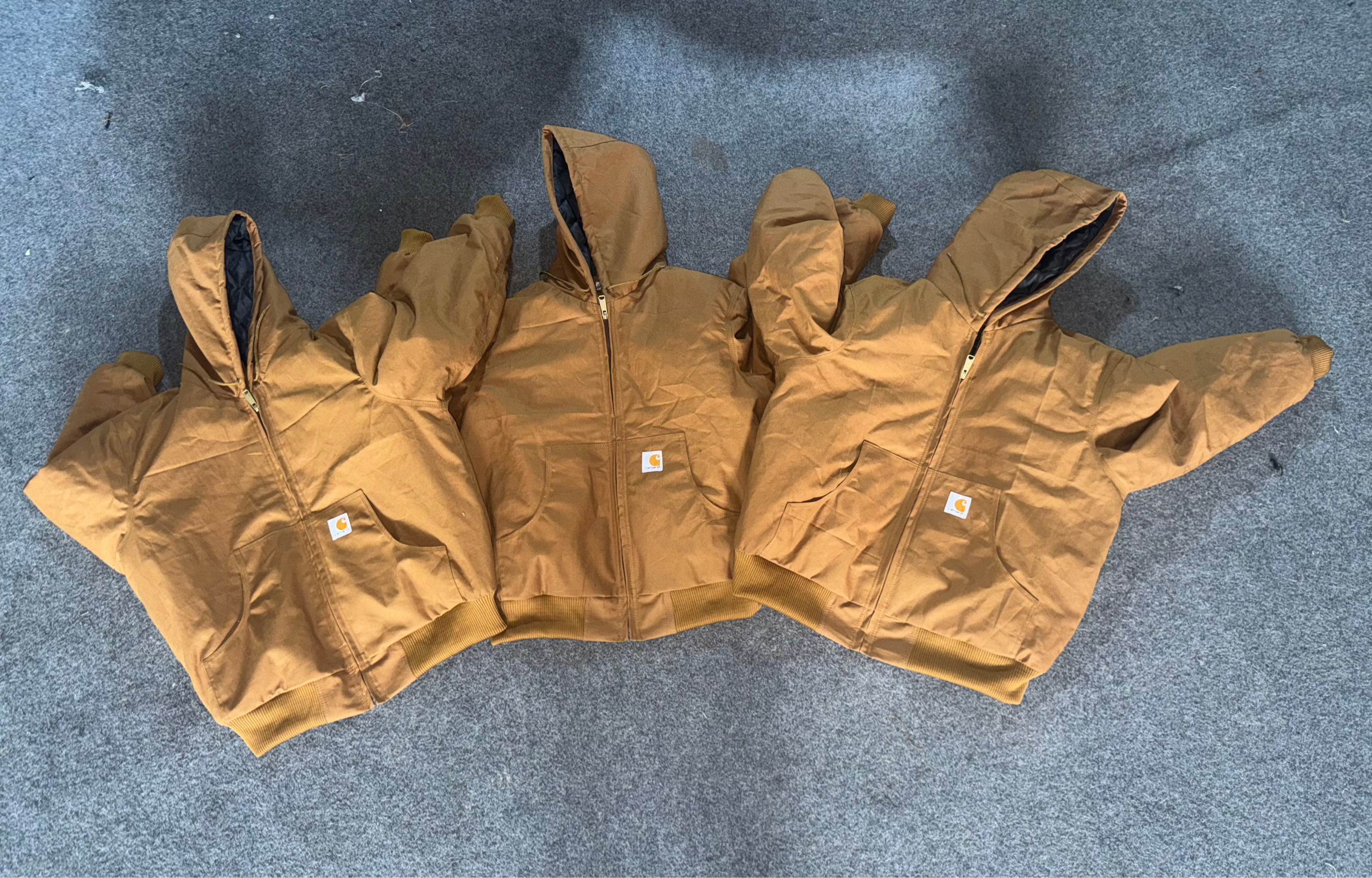 Rework style beige carhartt jackets