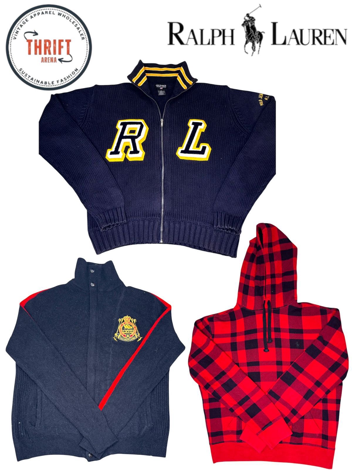 T1307 Ralph Lauren Full Zip/Hoodies