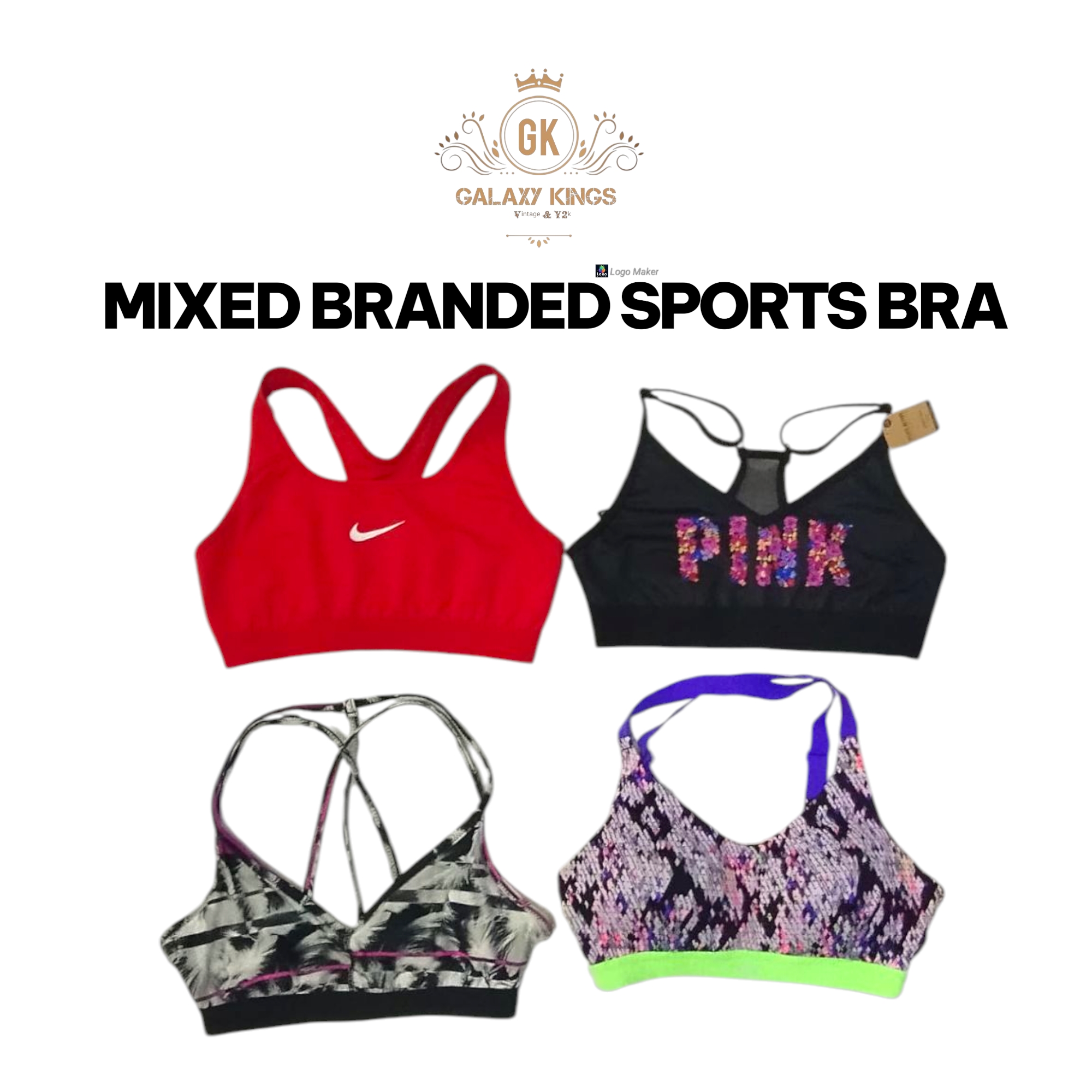 Mixed Branded Sports Bra
