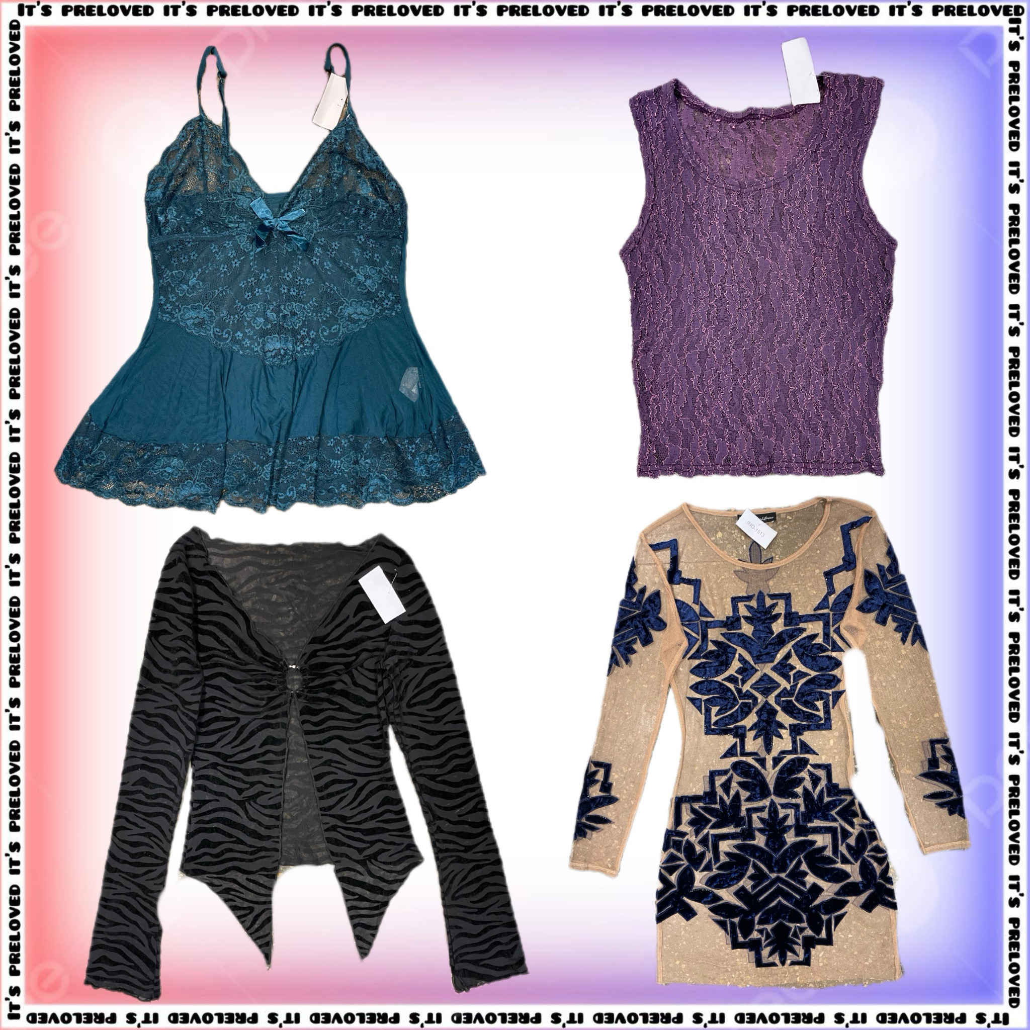 Sheer & Sexy Blouse and Dresses (RX-1076)