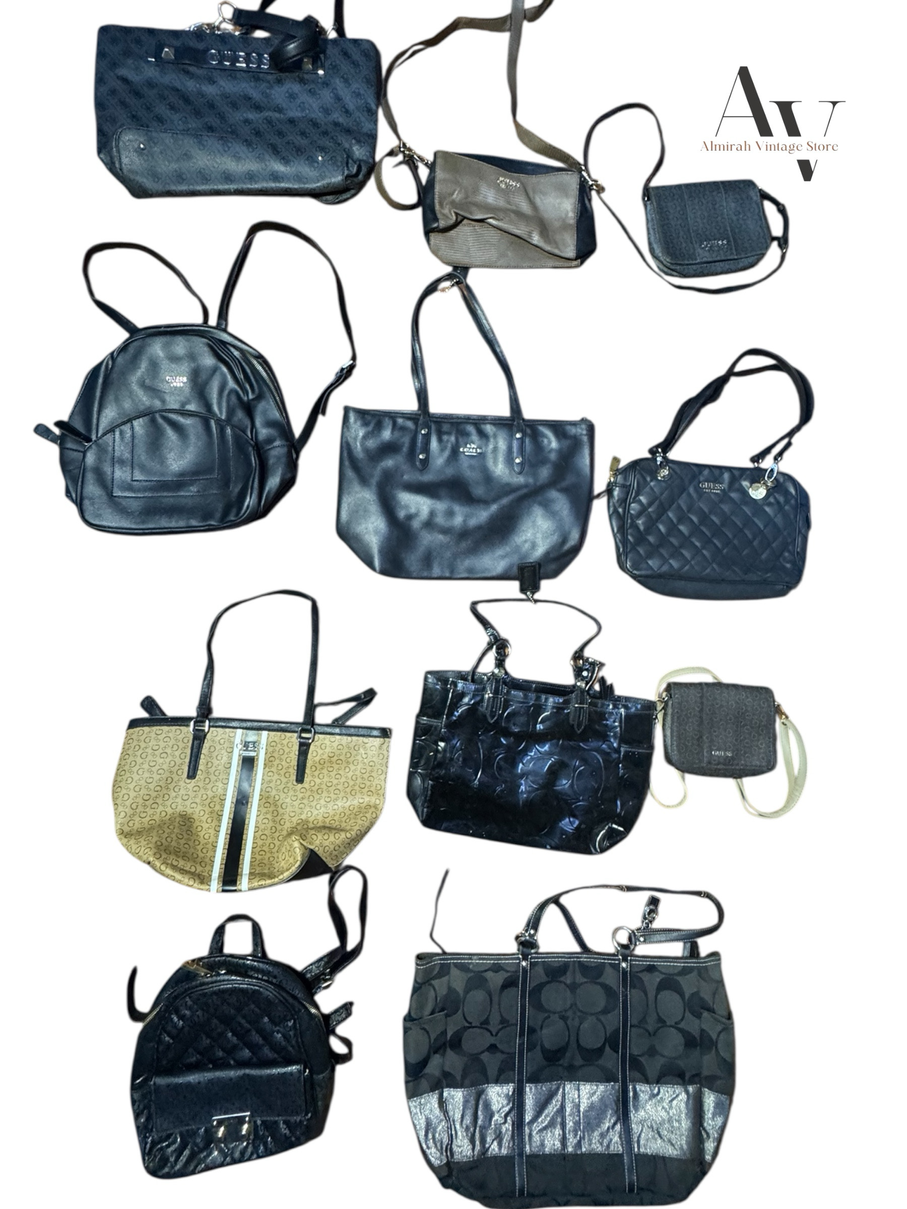 Guess and coach bags