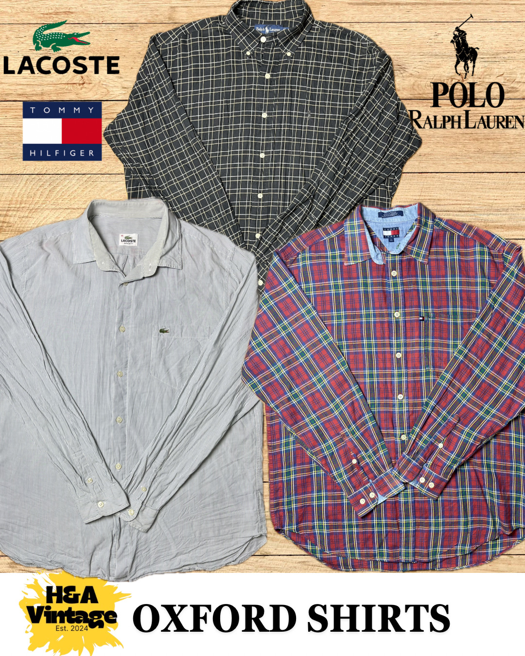 Ralph Lauren Tommy Hilfiger Lacoste Shirts