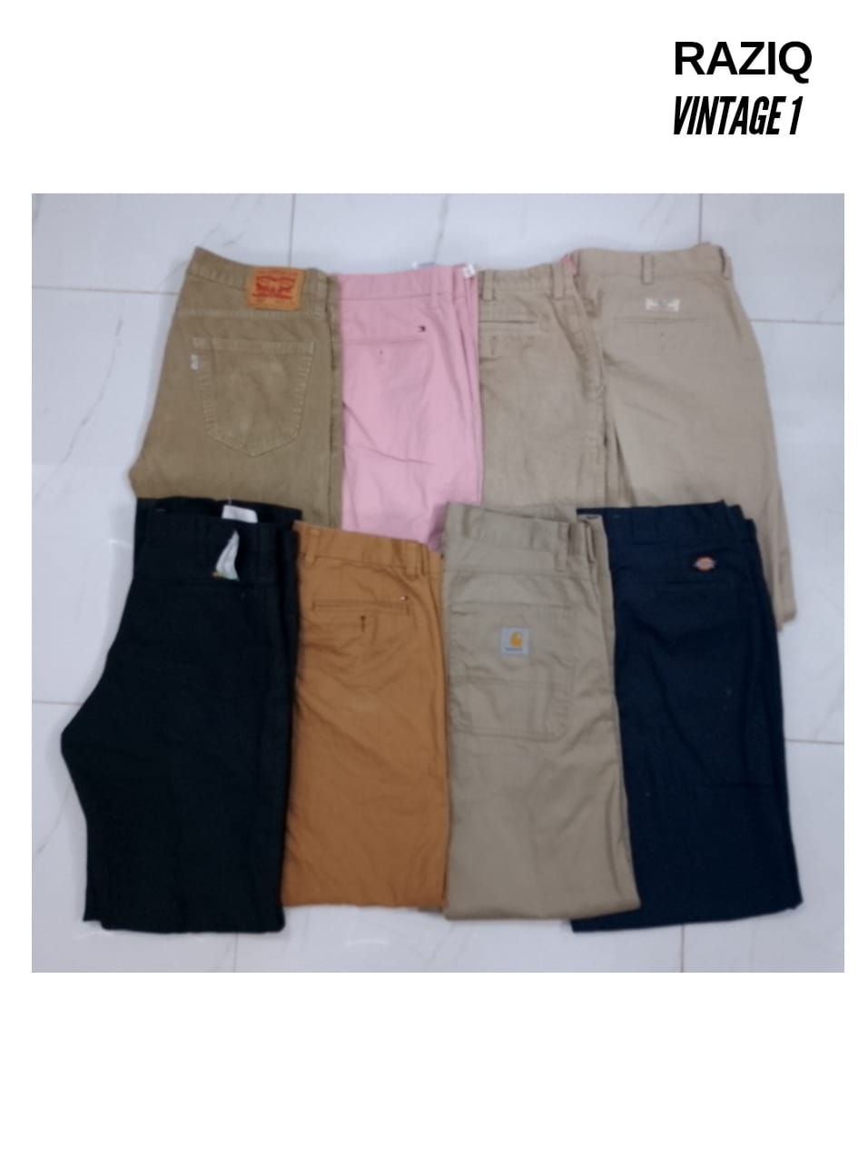 Pantalons en coton de marque mixte