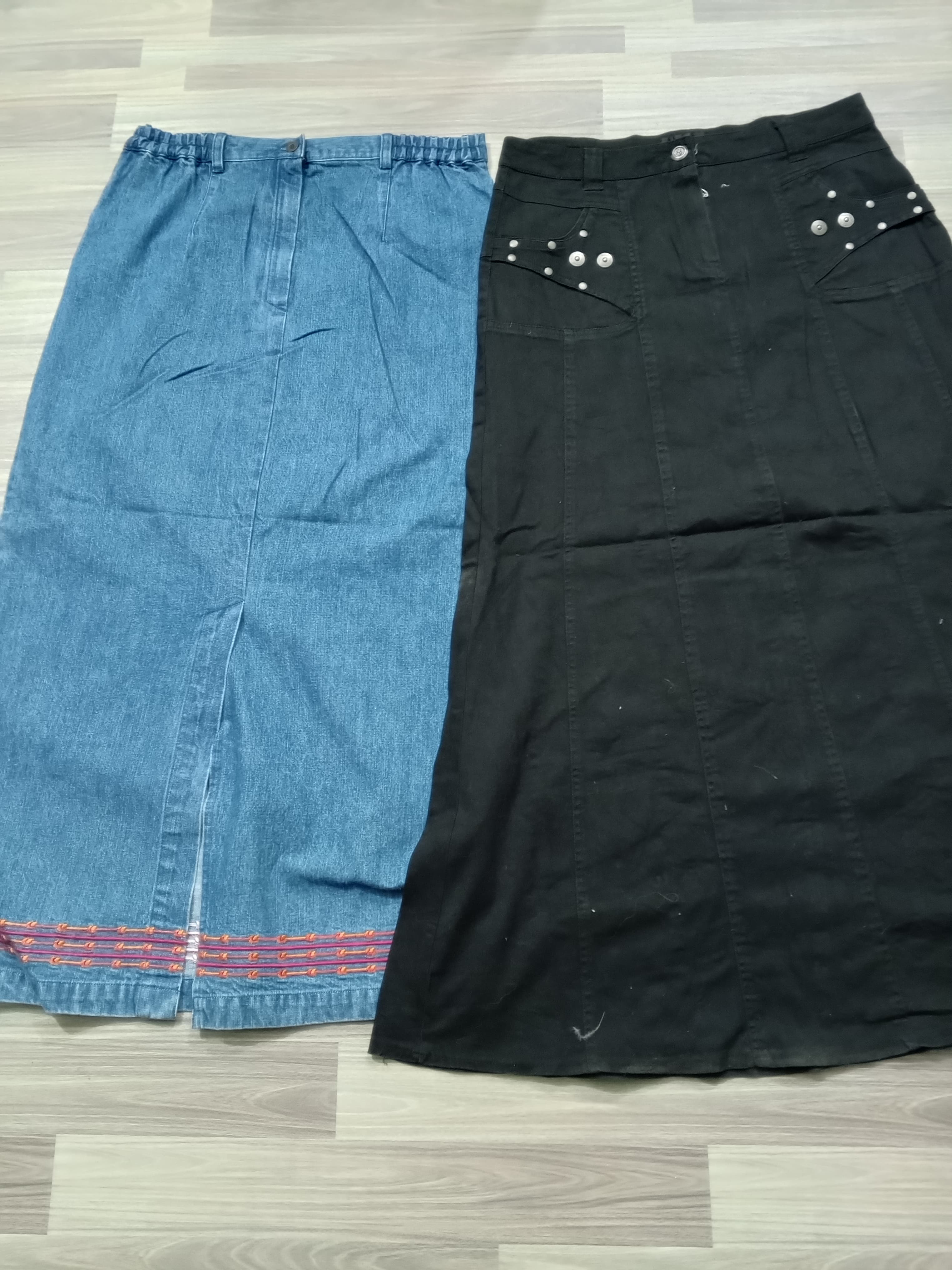 HD1097 Ladies Y2K Denim Long Skirts - 14 pcs