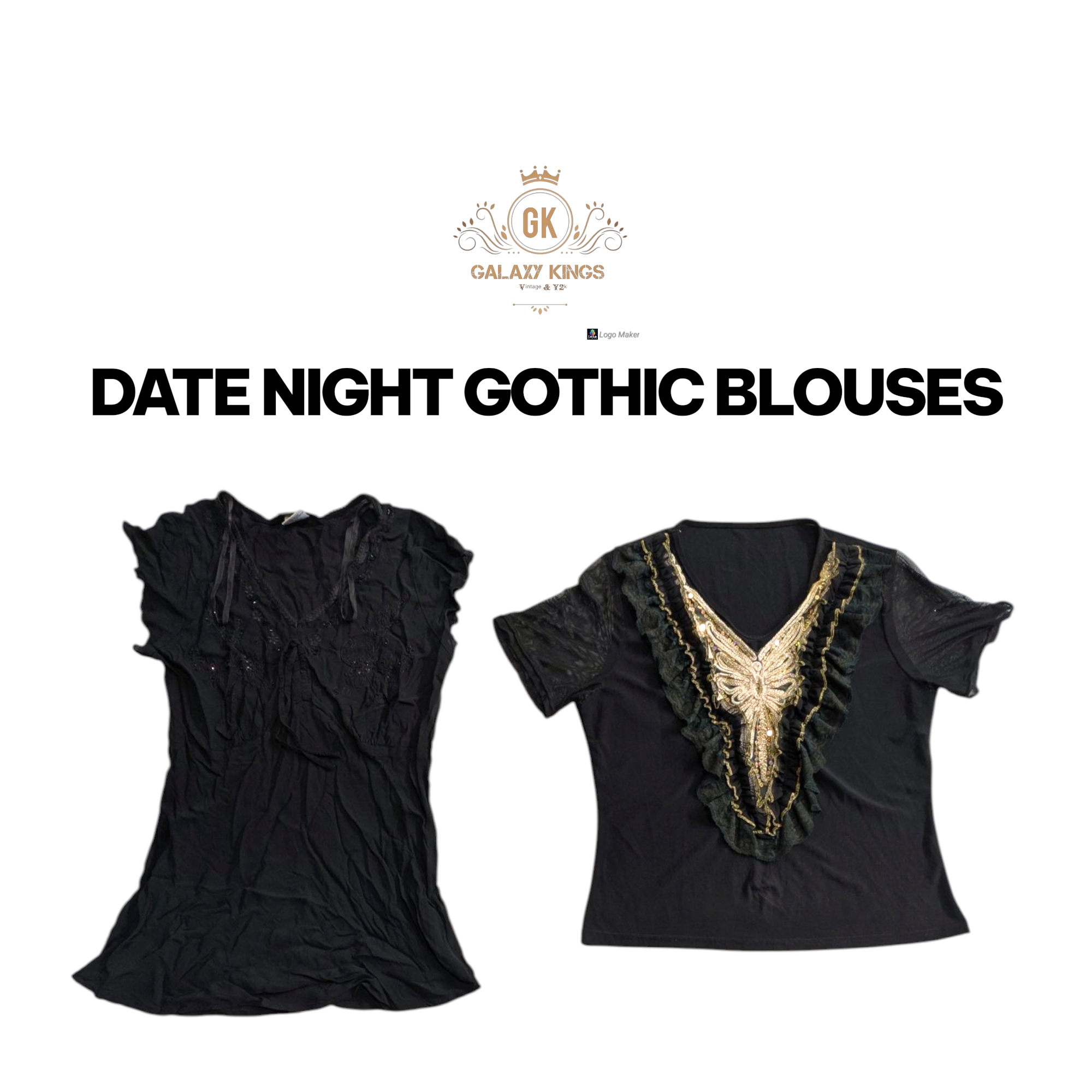 Date Night Gothic style Blouses
