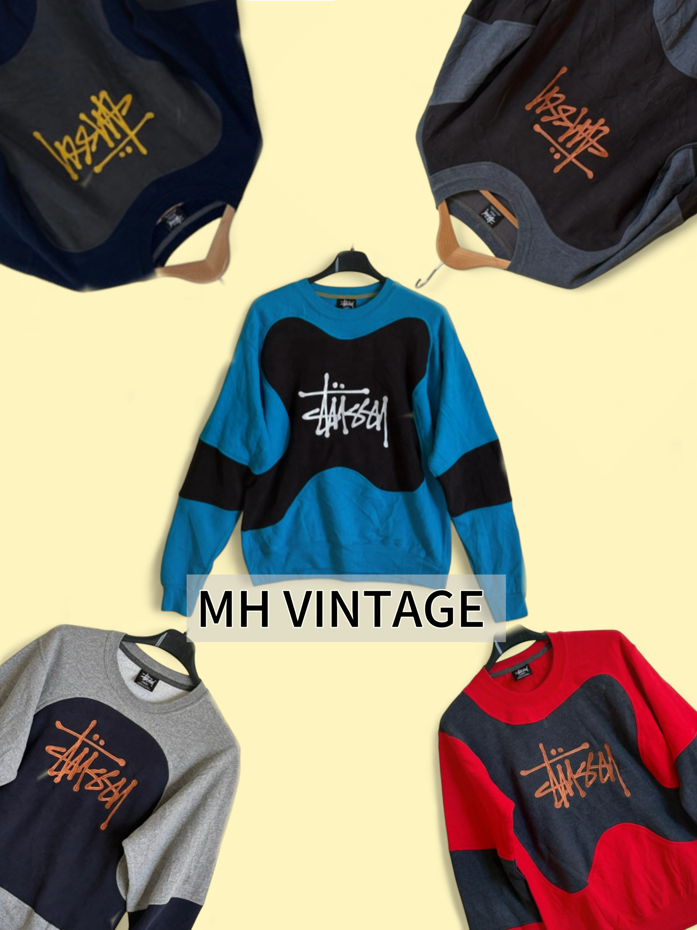Stussy Rework Style Sweatshirts