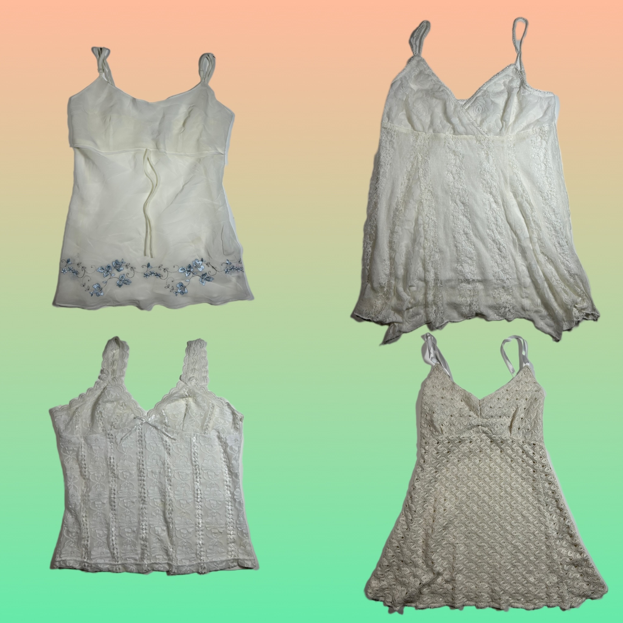 Collection de Hauts Chic en Dentelle Blanche Élégante (TT 172)