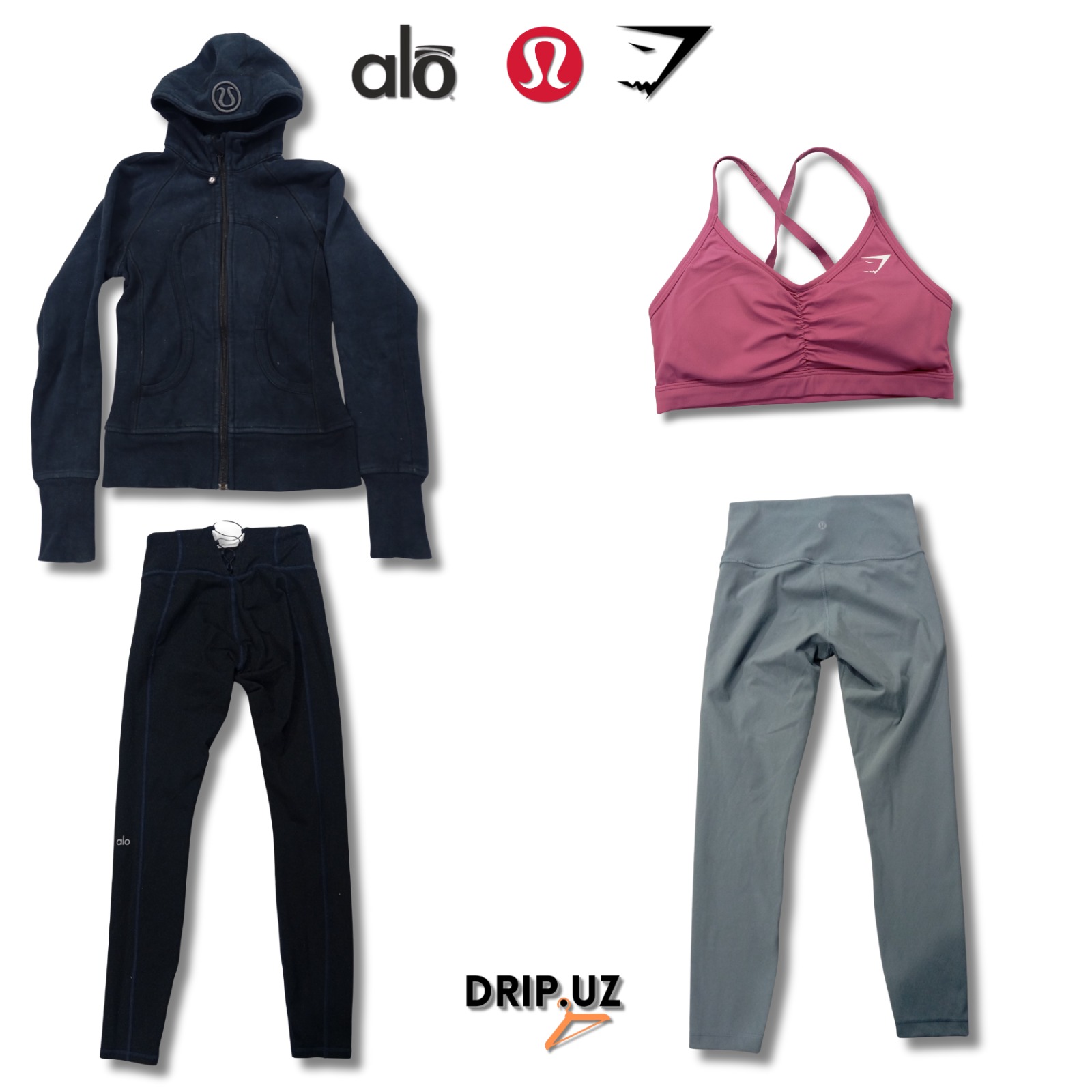 Alo, Lululemon, Gymshark Mix Frauen Sportbekleidung 30 Stk. DGLGA0037